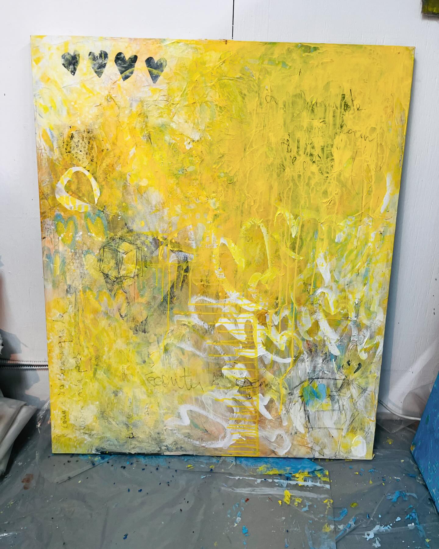 Fresh out of the studio, ready for its future owner!
Yellow like the sunshine that entered my life 13 months ago.
Acrylic and mixed media on canvas.
DM me for details on size and pricing
Petite toile franchement terminée au studio. En attente de son prochain propriétaire!
Jaune solaire comme le petit homme arrivé dans nos vies il y a treize mois 🌻🌼☀️
Ecrivez moi pour connaitre les details (dimensions, prix etc…)
#abstract #montrealartist #montrealart #artistofmontreal #abstractart #abstractpainting #galleriedebellefeuille #galleriemontreal #montrealartiste #mixedmedia