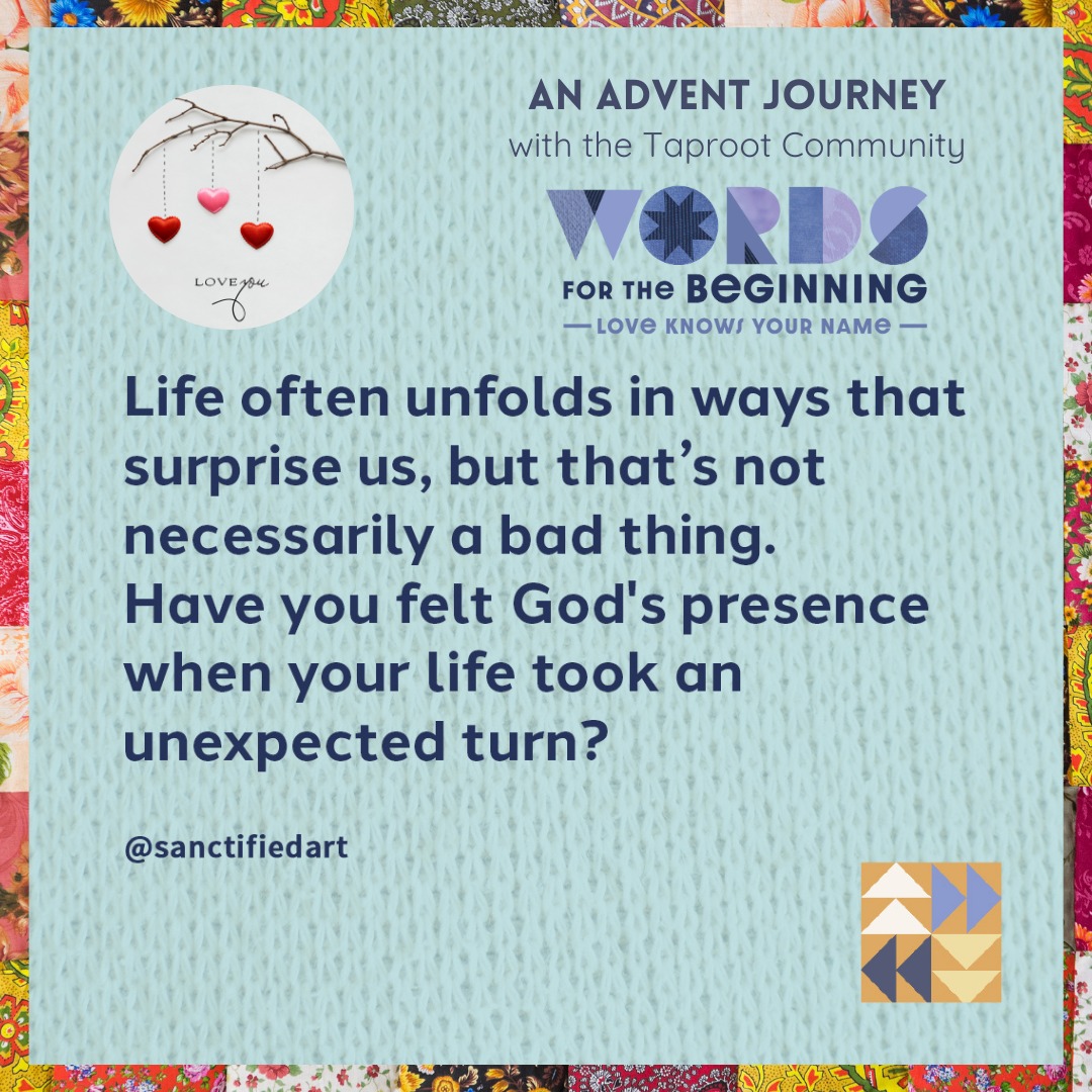 Jan 2nd: Life often unfolds in ways that surprise us, but thatâs not necessarily a bad thing. Have you felt God's presence when your life took an unexpected turn? | @sanctifiedart
#taproot_pnw #journeytogether #surprise #newdirection #newyearnewyou #whatsnext