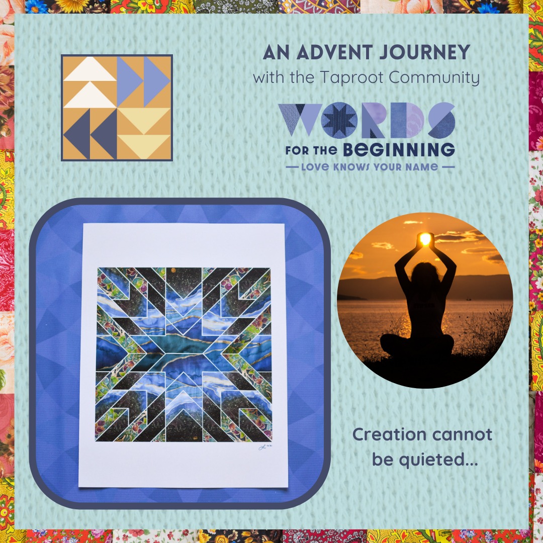 Happy New Year! - âThis quilt square collage shows the ripple effect of joy dancing throughout all creation.
In this image, I wanted the landscape to feel refracted, perhaps like a prism, or even a broken mirror. The land rejoices despite forces that try to break it. The horizon expands into all directions. There is no east or west, north or southâthe arms of creation reach into the cosmos. In between stars and moons, fruit trees bear their harvest and clap their hands.
In many ways, this piece is a song of praise as well as a song of resistance. Creation cannot be quieted. If praise is not on your lips this day, do not fear, for we can trust that all of creation is dancing on our behalf.â
âfrom the artistâs statement for âLet All Creation Danceâ by Rev. Lisle Gwynn Garrity, inspired by Luke 2:10, Matthew 2:10, Isaiah 9:2-3, Psalm 148,
Psalm 126:1-3, Ecclesiastes 3:1-8, and Isaiah 55:12-13 | @sanctifiedart
#creationcare #connectwithnature #livefully #taproot_pnw #journeytogether #newyear