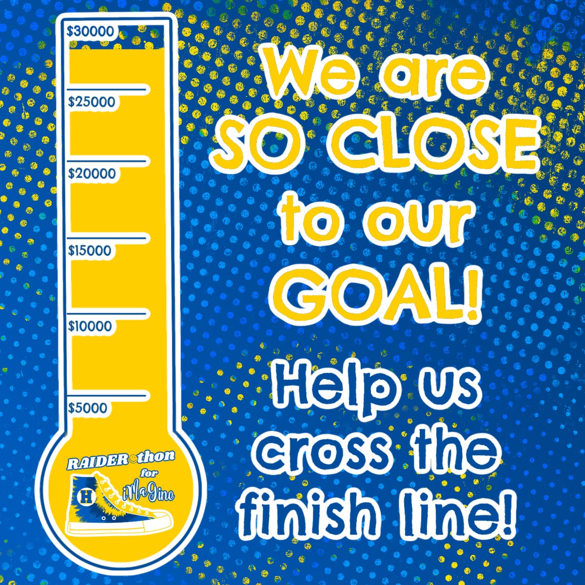 OK... when we started this thing, we challenged ourselves to DREAM BIG!
We set our goal high and we're nearly there!
With your help we can cross the finish line and make sure that students at Hastings Middle School get rewarding and fun field trips to enhance their student experience!
Middle Schoolers are often overlooked, and with this fundraiser, we're doing what we can to lift them up!
If you're able... DONATE TODAY and help use meet the goal!
Donation link in our bio!