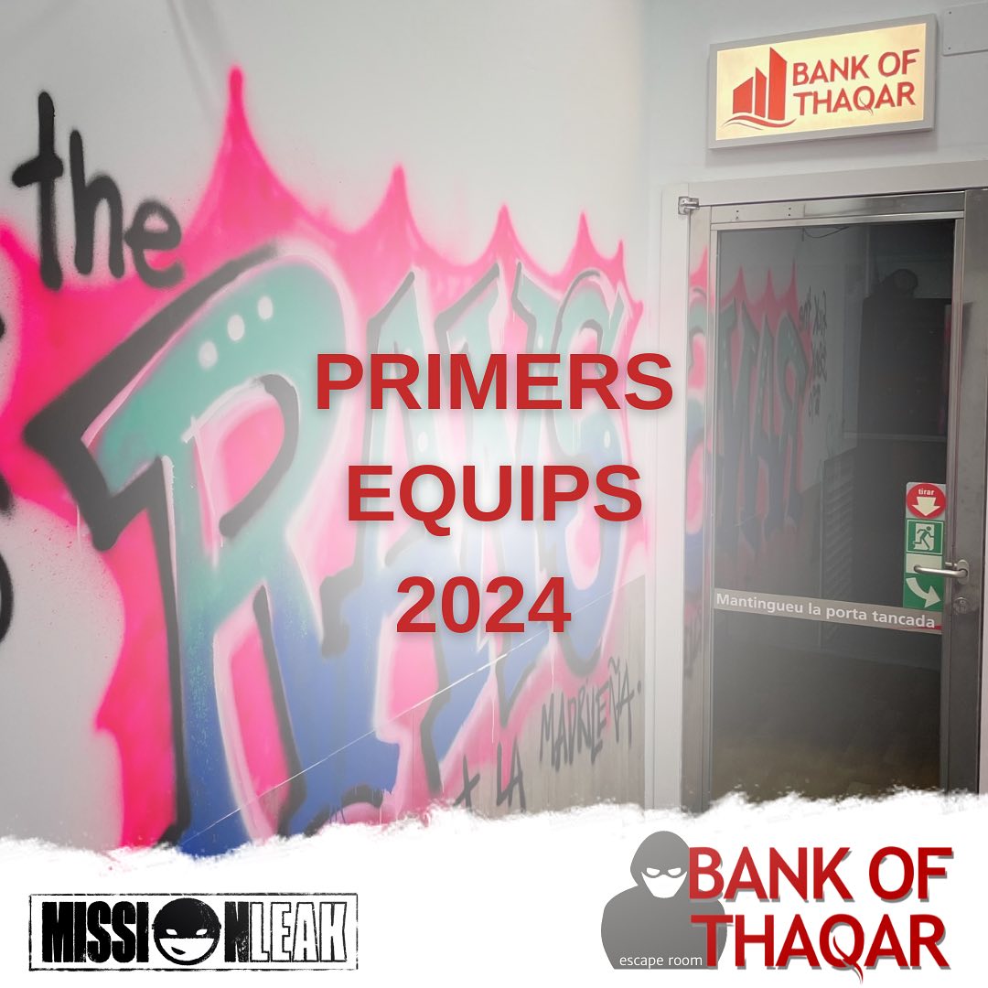 El nostre #bankofthaqar🔑🗄️ porta més de 10 anys obert i segueix emocionant a hi entra a robar! Tu el coneixes, l’has fet?