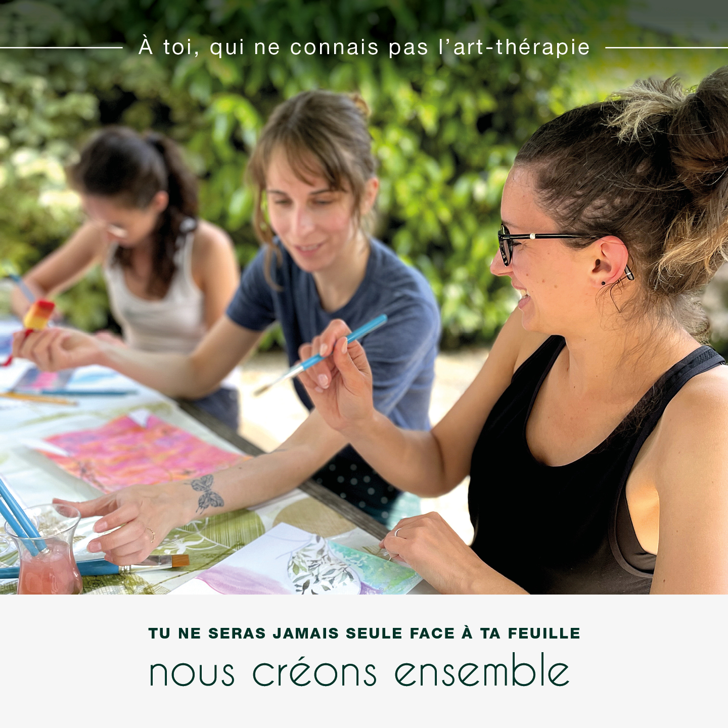 * NOUS CREONS TOUJOURS ENSEMBLE *
Si tu ne connais pas encore l'art-thérapie ou que tu hésites à découvrir cette pratique car tu doutes de tes capacités :
Rassure-toi, en séance je ne te laisses jamais seule face à une feuille blanche.
Je suis là pour t'éveiller, te guider, détecter tes craintes et t'aider à explorer (en toute sécurité).
J'aime quand l'émotion est parée d'éclats de rire.
Quand les "ratés" donnent vie à des vérités.
Quand, sous tes yeux, tu vois se dessiner les réponses que tu attendais.
Tout est déjà en toi. Je t'aide uniquement à faire les premiers pas.
Envie d'essayer ?
---------
🌸 Conceptrice graphique et art-thérapeute, spécialisée en lignée maternelle, féminin sacré et périnatalité, j'accompagne les femmes et adolescentes à (re)découvrir la beauté cachée dans leur histoire.
www.unpasunepage.fr
#traumatismesémotionnels #libérationémotionnelle #therapiedouce #medecinedouce #artthérapie #arttherapeute #confianceensoi #sefaireaccompagner #bienveillance #cercledefemme #retraitecreative #santeholistique #instaart #pouvoircreateur #soutienemotionnel #thérapeuteholistique #mathildebourdon #unpasunepage #infertilite #pma #feminitesacree #ateliercreatif #créativité #feuilleblanche #atelierpeinture #atelierdessin #peindre #femmescreatives