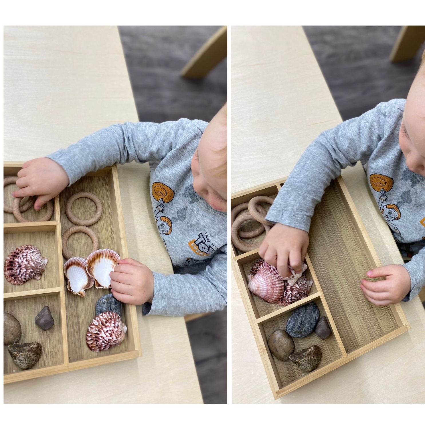 🌟 Exploring Natural Treasures with the Sorting Activity at Lily Montessori! 🐚🪨
Our sorting activity with natural materials, like shells, rocks, and wooden rings, invites children to engage their senses while developing fine motor skills and classification abilities. By touching and sorting these textured treasures, children build hand-eye coordination, focus, and a deeper connection to the natural world. 🌿✨
This hands-on experience fosters curiosity and independence, encouraging children to observe, compare, and organize—key Montessori principles for cognitive development! 💡
👉 Ready to nurture your child’s love of hands-on learning? Enroll today! (Link In Bio)
📱 +1 613-222-3666
#LilyMontessori #HandsOnLearning #MontessoriActivities #FineMotorSkills #NaturalMaterials #EarlyChildhoodEducation #MontessoriLife #SensoryPlay #OttawaChildcare #OttawaPreschool #MontessoriOttawa #OttawaParents #OttawaKids #EnrollToday #YOW