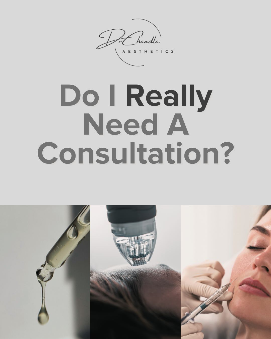 Your Aesthetic Journey Starts with a Conversation!
Before any treatment, a thorough consultation is absolutely essential. Why? Because your safety, comfort, and desired results are our top priorities!
Here's why consultations matter:
Safety First: We assess your medical history to ensure treatments are safe for you.
Personalised Plans: We listen to your goals and tailor treatments to your unique needs.
Realistic Expectations: We discuss potential outcomes and manage expectations.
Informed Decisions: We answer all your questions, so you feel confident and comfortable.
Building Trust: It’s a chance for us to get to know each other, and for you to trust in our professional expertise.
Don't rush into treatments! Let's chat and create a plan that's perfect for YOU.
Ready to start your journey? Book your consultation today!
Dr Chandla Aesthetics is a Doctor Led Medical Aesthetics Clinic.
📞 07930674092
🌐 www.drchandlaaesthetics.co.uk
#AestheticConsultation #SkincareJourney #SafeAesthetics #PersonalisedTreatment #SkincareExperts #MedicalAesthetics #Consultation #aestheticsbirmingham #aestheticssolihull #aestheticswestbromwich #aestheticsdoctor #cosmeticdoctor #aestheticsdoctorbirmingham #aestheticsdoctorsandwell