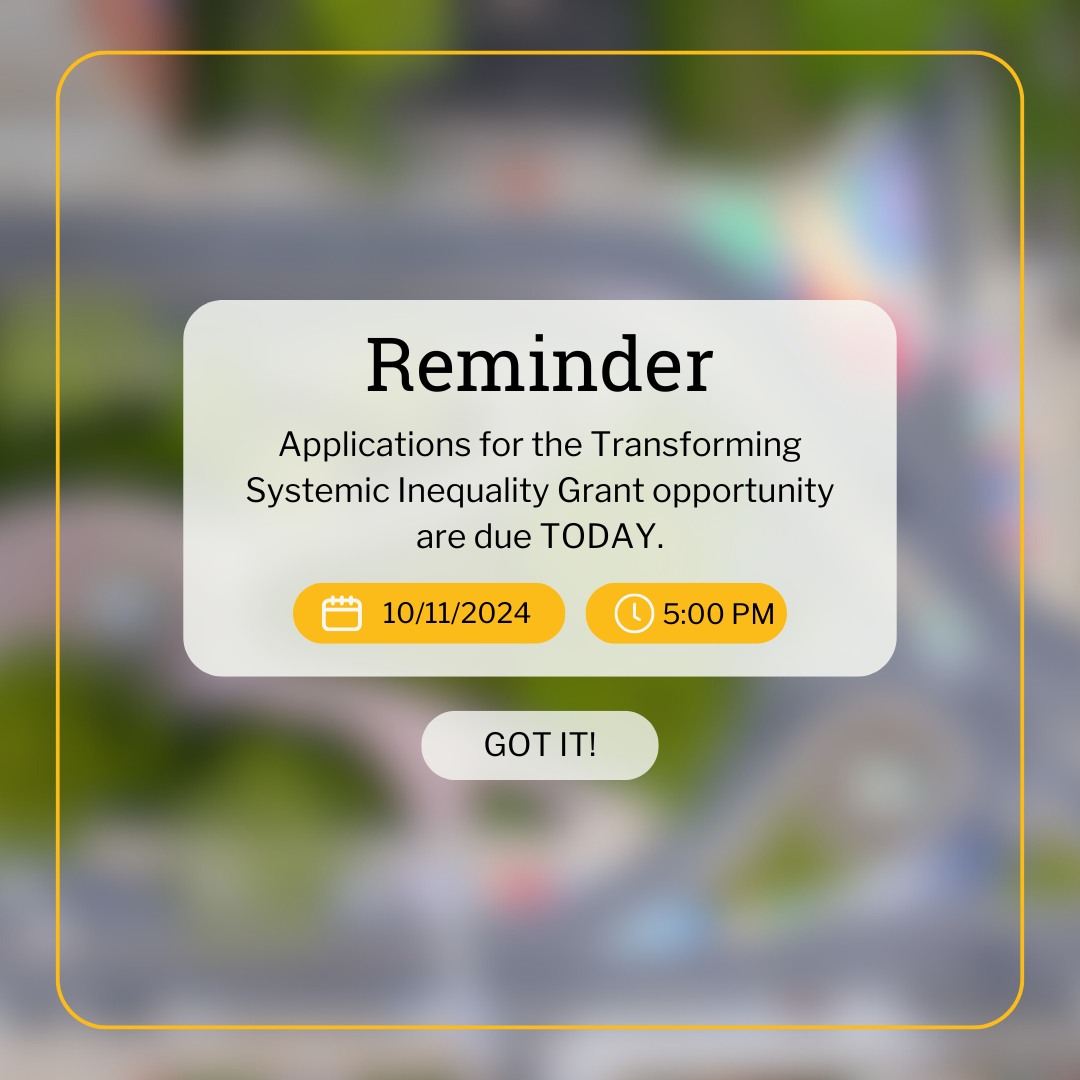 Today is the last chance to apply for the 2024 Transforming Systemic Inequality Fall Grant. APPLICATIONS ARE DUE BY 5:00 PM ET. Apply here: https://bit.ly/LFFallGrant or visit the link in our bio.
#CTPhilanthropy #Waterbury #Connecticut #IntentionalPhilanthropy #SocialJusticeGrant