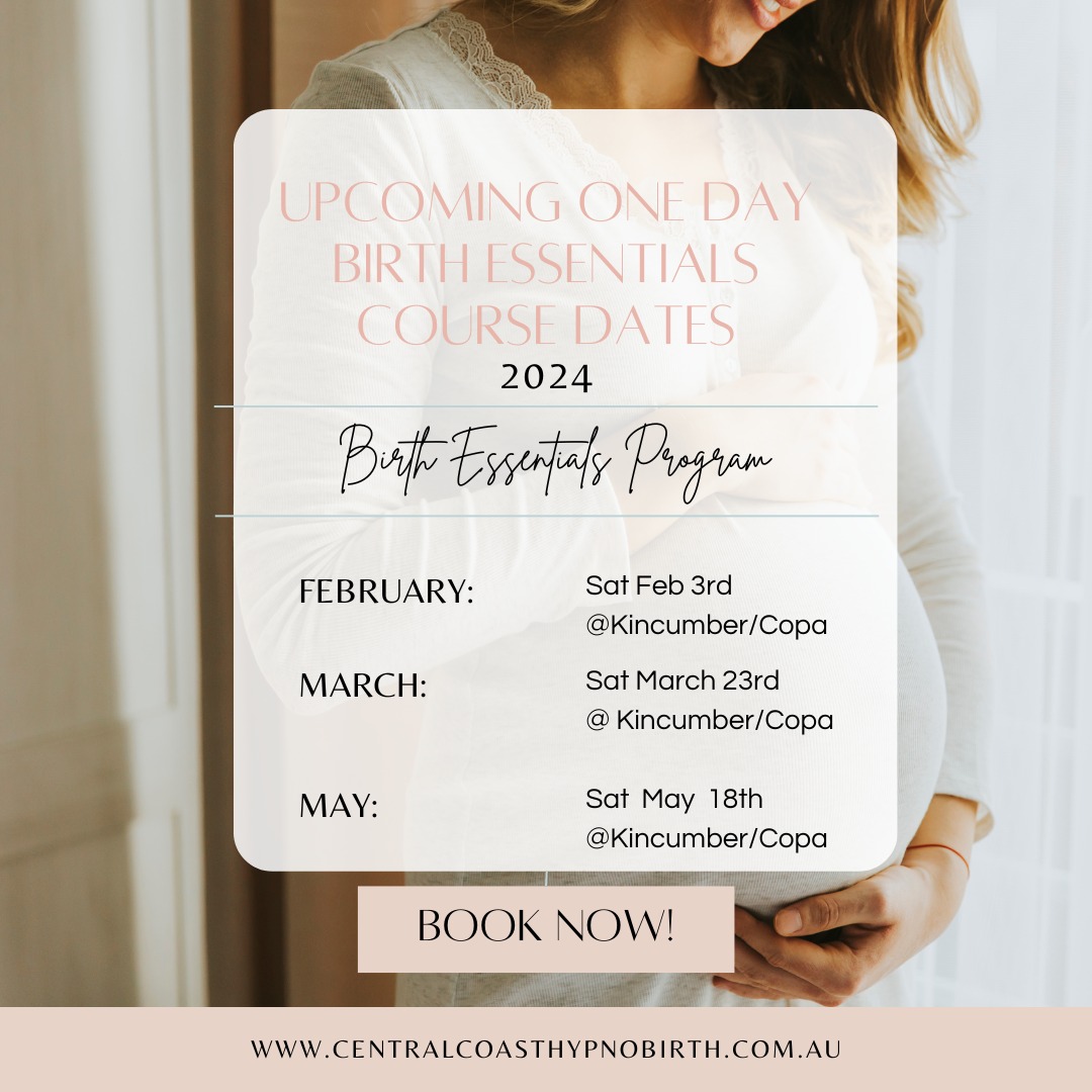 Upcoming One Day Birth Essentials Course Dates . Book via link in BIO #centralcoastmums #birthpartner #empoweredbirth #vbac #birtheducation #20weekspregnant #positivebirth #hypnobirthingaustralia #calmbirth #positivebirthexperience #birthpreparation #centralcoastbirth #centralcoasthypnobirth #centralcoastbirthclasses