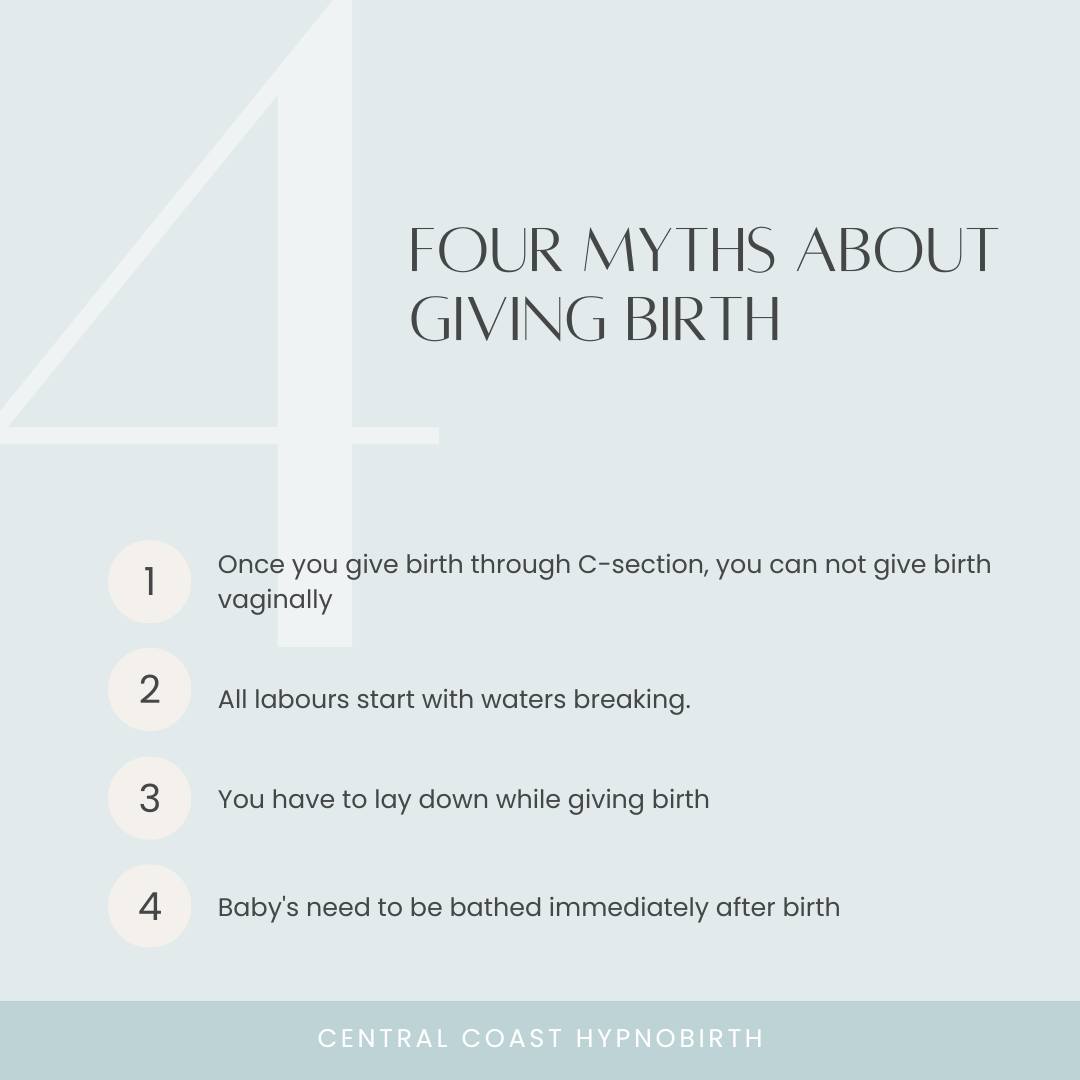 Lets debunk some myths about birth and get some truth out there! Here are 4 common myths we hear.
1. Once you give birth through C-section, you can not give birth vaginally:
Truth: Many women who have had a C-section can opt for a vaginal birth after caesarean (VBAC) in subsequent pregnancies, depending on various factors like their health and the reason for the previous C-section.
2. All labours start with waters breaking:
Truth: While the rupture of the amniotic sac (water breaking) can be a sign of labour, many labours begin with contractions/surges gradually increasing in intensity without waters breaking. (thankyou Hollywood)
3. You have to lay down while giving birth:
Truth: Giving birth lying down is a common position in many medical settings, but women can also give birth in various positions like standing, squatting, kneeling, or using a birthing ball, depending on their comfort and what feels most natural for them. Movement in birth is something women will instinctually do to decrease pain sensations.
4. Babies need to be bathed immediately after birth:
Truth: Delaying a baby's first bath allows for beneficial skin-to-skin contact and can help regulate their body temperature, stabilise their blood sugar levels and also help to build and increase their microbiome.
What are some myths that you've heard? let us know below 👇