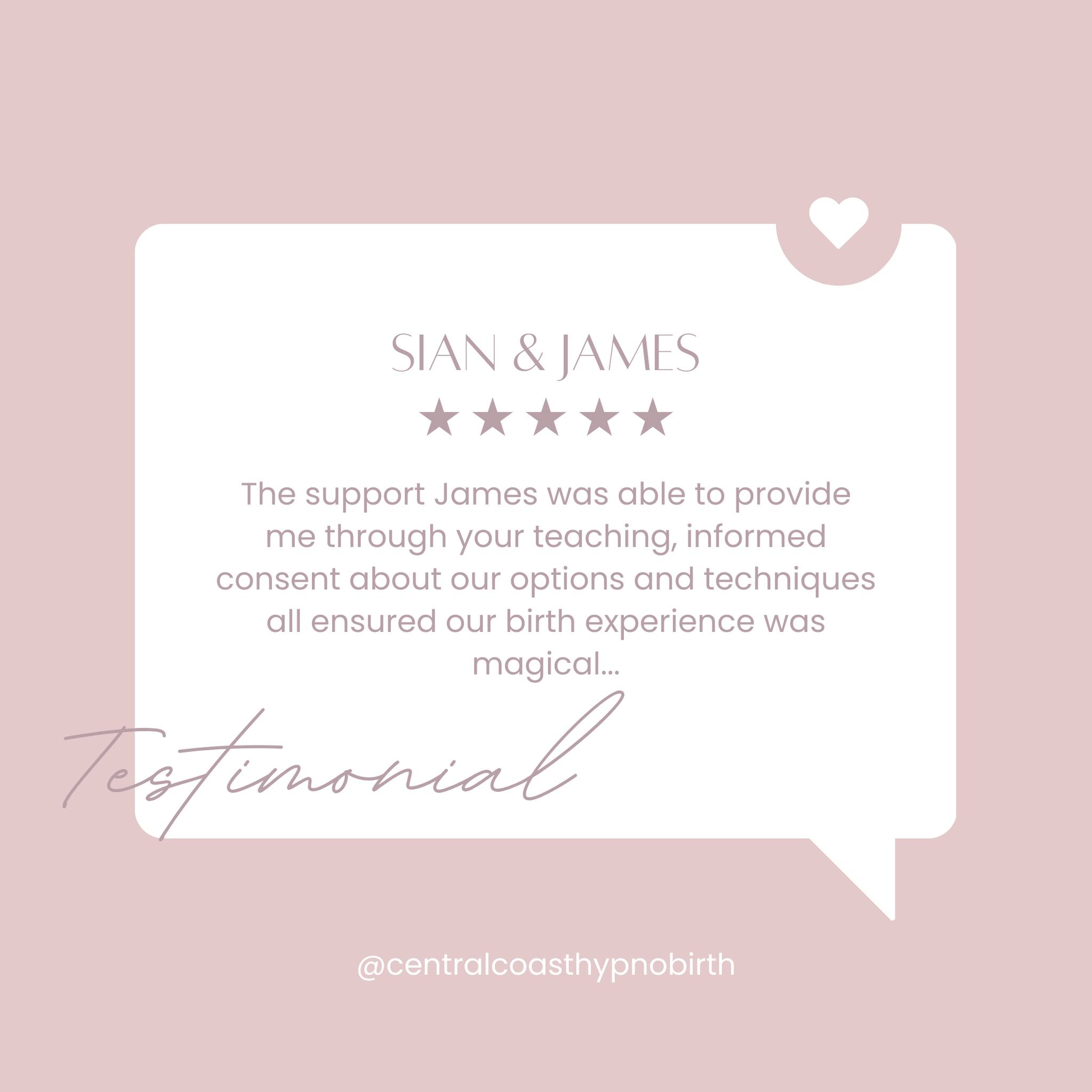 Wondering what it's really like to experience our empowering hypnobirth classes? Don't just take our word for it—let our happy parents share their story and the amazing result they achieved!
"Thank you again for the work you guys do and for the knowledge you gave me and James. Our little girl entered the world spontaneously on Easter Sunday and we had such a wonderful birthday experience due to the knowledge you guys have provided us in the course.
The support James was able to provide me through your teaching, informed consent about our options and techniques all ensured our birth experience was magical so thank you again from the bottom of our hearts for the work you guys do. We will forever be grateful and speak so highly of you both."
- Sian & James
If you're ready to write your own success story and embrace the journey to a positive, empowered birth experience, there's never been a better time to join us!
Spaces are limited, so don't miss out—book your spot in our upcoming April class today and take the first step towards the birth experience you've always dreamed of. #EmpoweredBirth