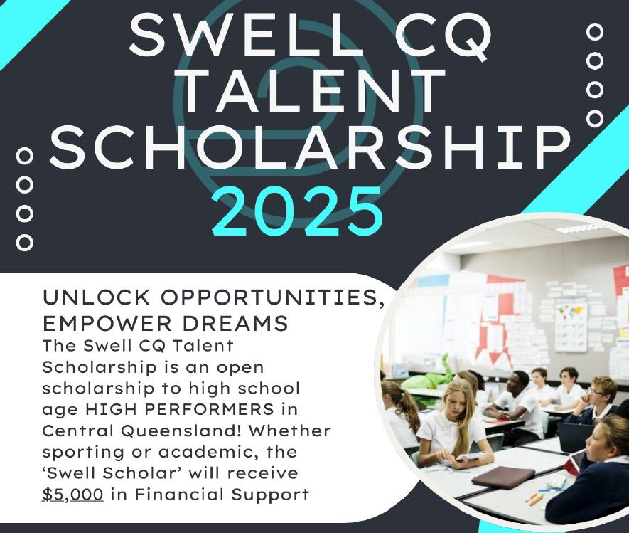 Swell CQ Talent Scholarship 2025
Unlock opportunities - empower dreams!
Application Period opens 1st March 2025, closing 4th April 2025.
Send a letter highlighting your sporting or academic achievements and how this scholarship would benefit you into the future to hello@swellfp.com.au
Full Scholarship T&C's available via website - swellfp.com.au
APPLY NOW!
#scholarship #sports #academic #QLD #centralqld
@visitcapricorn @livingstoneshirecouncil @discover_capricorn_coast @youth_in_livingstone