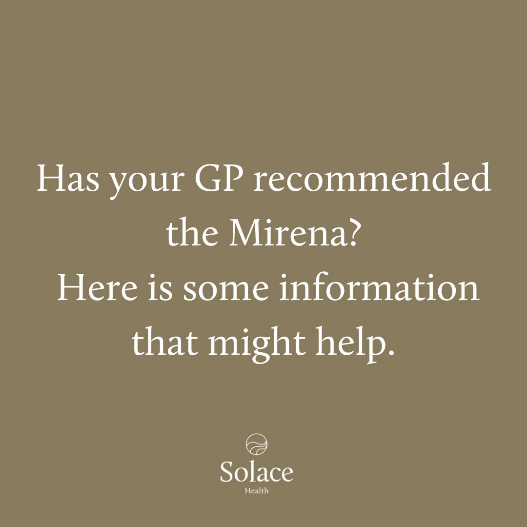 Ok so your doctor has recommended The Mirena for you. There are plenty of reasons why people choose it, with contraception being a big one. Have you thought about how it actually works? And what about the risks that might come with it? At Solace Health, we're all about looking at both sides, making sure the benefits outweigh any potential risks. It's a great option for those who need it and tolerate it well, but if you're experiencing any side effects, remember, you can always chat to your doctor about other options. In clinic here at Solace Health, the main one we see is an increased risk associated with gut health disturbances correlated to having a Mirena inserted. Have you noticed any changes in your gut health since starting Mirena? Want some further information? Comment 'Mirena' below! 💬