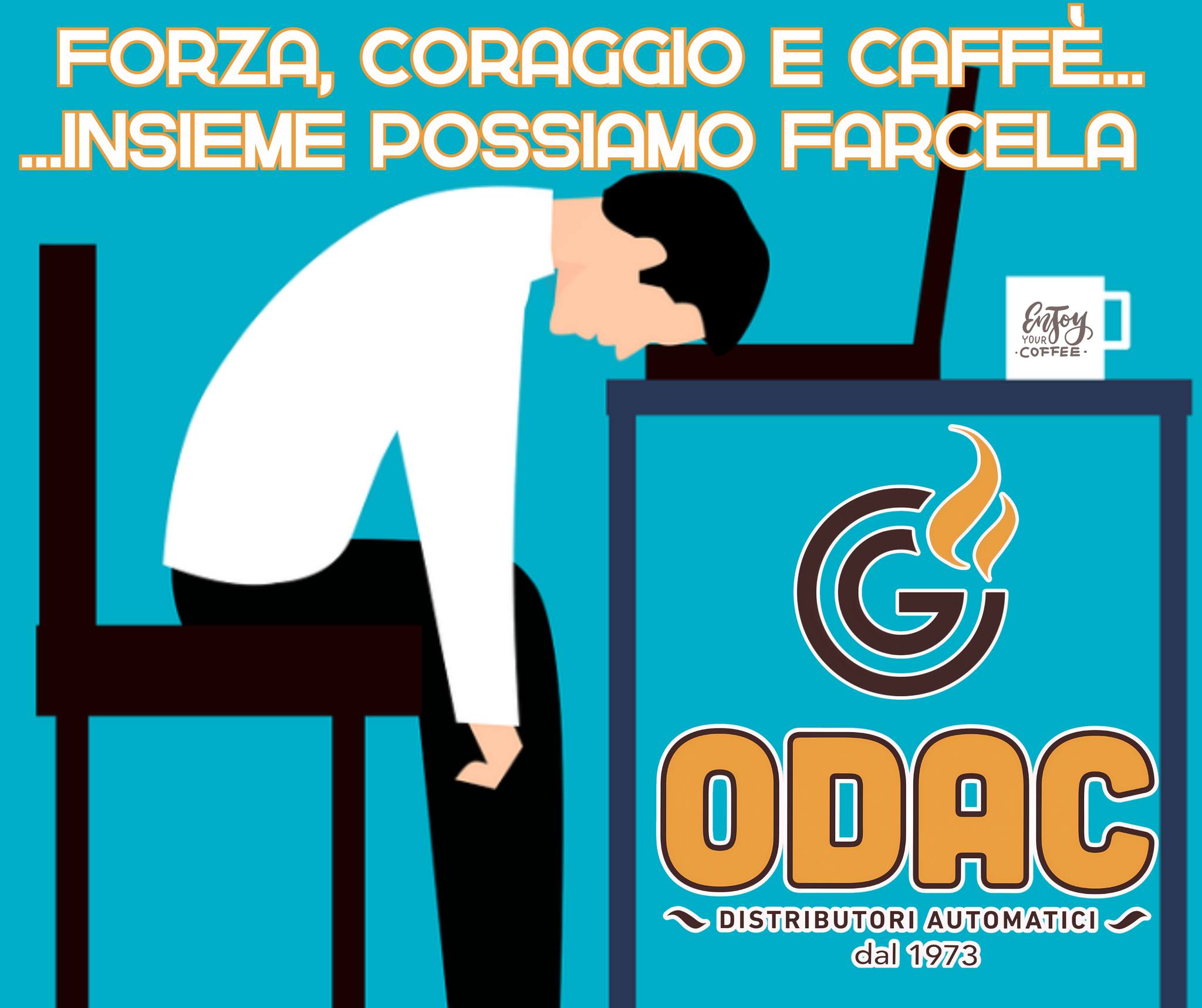 Dal 1973, ci impegniamo a rendere ogni pausa un momento speciale. Con la nostra esperienza e dedizione, siamo orgogliosi di essere al vostro fianco in ogni sorso di caffè, offrendo sempre qualità e affidabilità.
Grazie per averci scelto e per continuare a condividere con noi i vostri momenti di relax! - contattati e scopri come possiamo migliorarti la giornata ☕💪🍫🧃 - www.odac.it