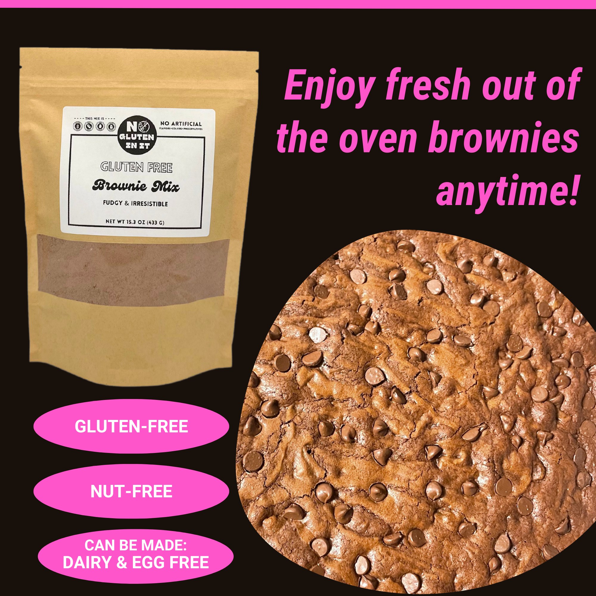 🍫 Craving something sweet? Our Gluten-Free Brownie Mix makes it easy to enjoy warm, gooey, fresh-out-of-the-oven brownies anytime! 🤎
✅ Gluten-Free
✅ Nut-Free
✅ Dairy-Free & Egg-Free Options
Because everyone deserves a delicious brownie. 😍
👉 Grab your mix now at www.nogluteninit.com
#glutenfree #GlutenFreeGoodness #brownies #ChocolateLover