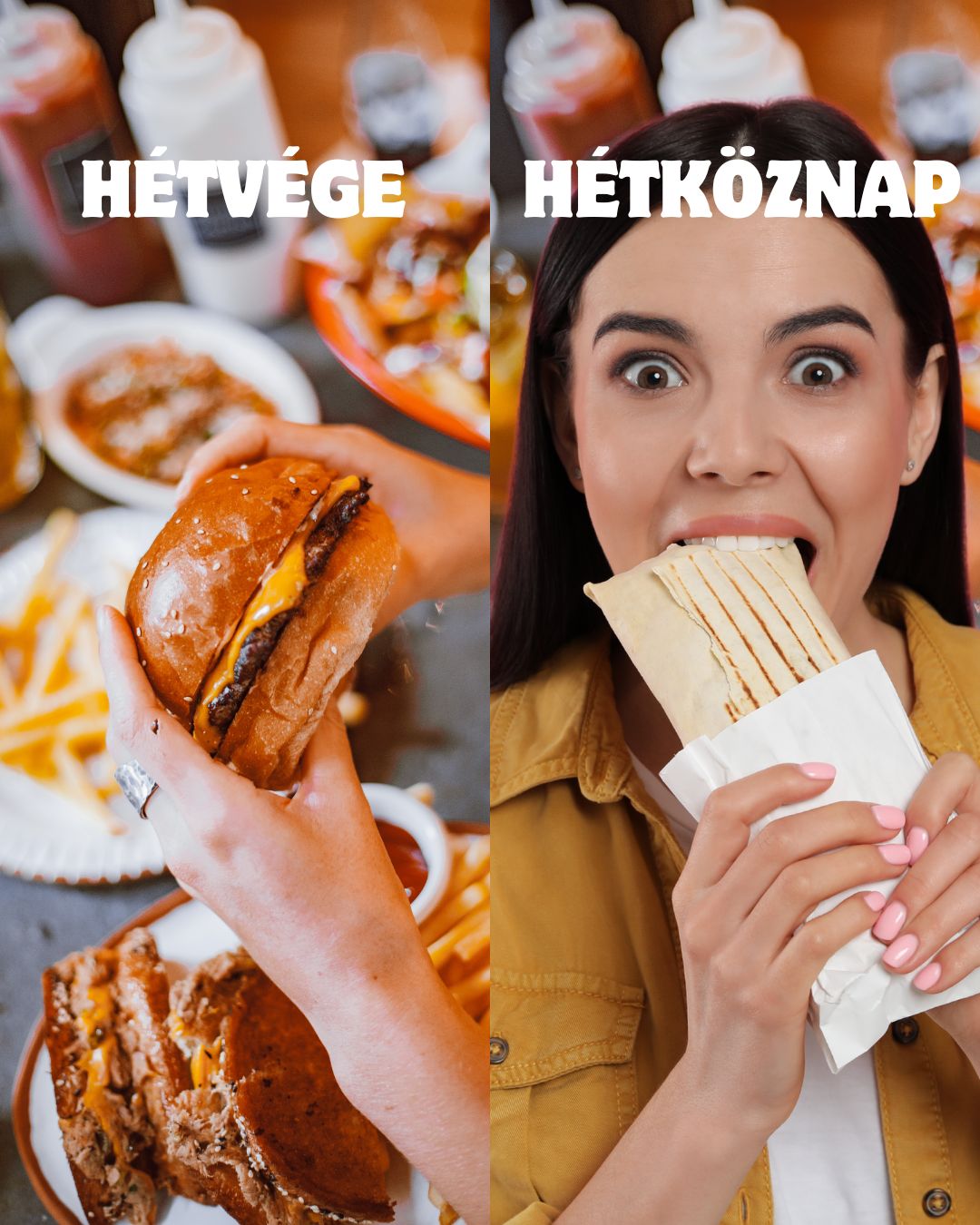 Hétköznap? Könnyed, finom wrap. ✅
Hétvége? Szaftos, brutál burger! 🔥🍔
Bármelyik nap tökéletes választás nálunk – és ha közvetlenül rendelsz, még 20%-kal olcsóbb is!
https://www.mxvichburger.hu/étlap-és-online-rendelés