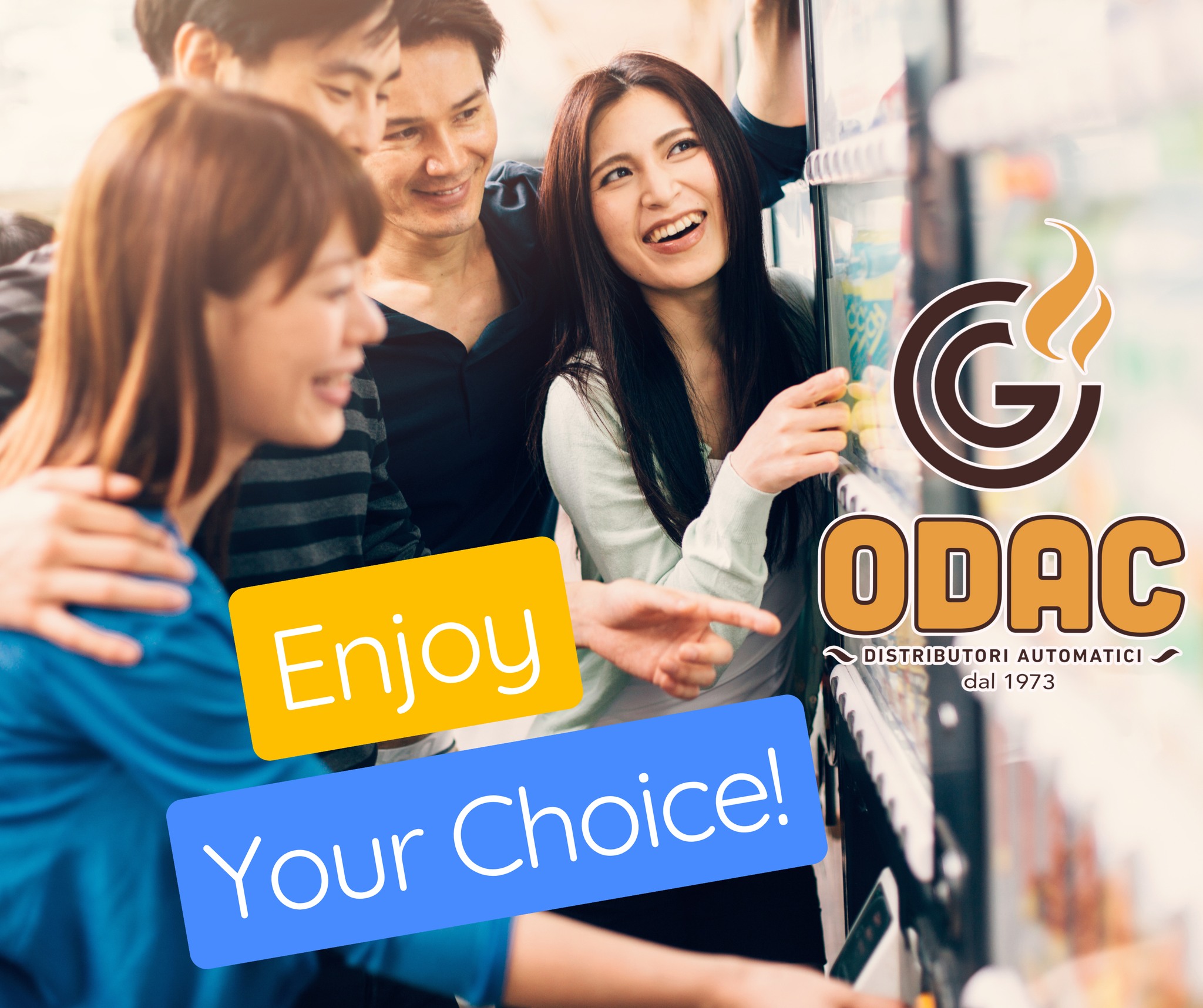 Dal 1973, i nostri distributori automatici offrono affidabilità e qualità senza compromessi. Con oltre 50 anni di esperienza, garantiamo soluzioni innovative, un servizio impeccabile e macchine sempre pronte a soddisfare le vostre esigenze. Contattaci e scopri come possiamo migliorarti la giornata!☕🍫💪 - www.odac.it