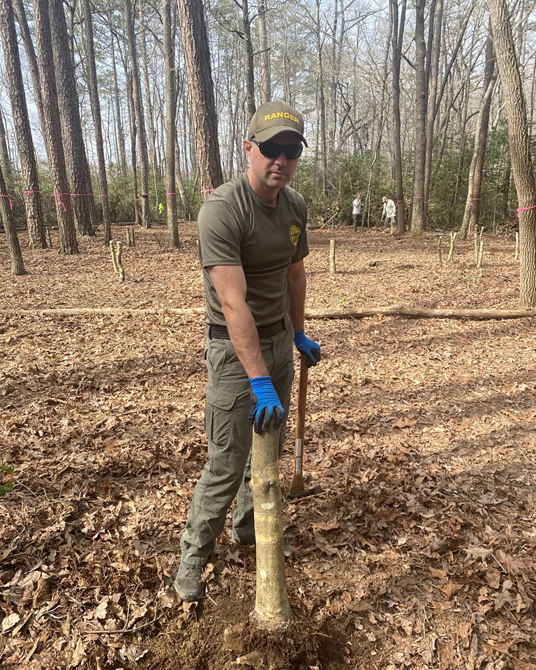 Meadow Creek Campground Volunteer Day
Description
Savage Gulf State Park and Friends of the Parks invite you to help complete our new backcountry campground on Monday, December 23rd, starting at 9 AM until 1 PM. The new campsite is along the North Plateau trail and features four tent pad sites and a group camp.
We are seeking volunteers to assist with the finishing touches -- primarily tasks such as hoeing off the duff layer off the path and tamping it down. If you have used a garden hoe in the past, you are a go for this task. This volunteer day will start at the Savage East parking lot where a ranger will drive volunteers and equipment to the site for them to work on the new campground location. Volunteers will need to bring work gloves, food/water, weather-appropriate clothing, and closed-toe boots.
This is a great opportunity to lend a hand, get into the park, see the new campsite, and get engaged with Friends...and friends.
To volunteer or learn more please email friendsofsouthcumberland@gmail.com.