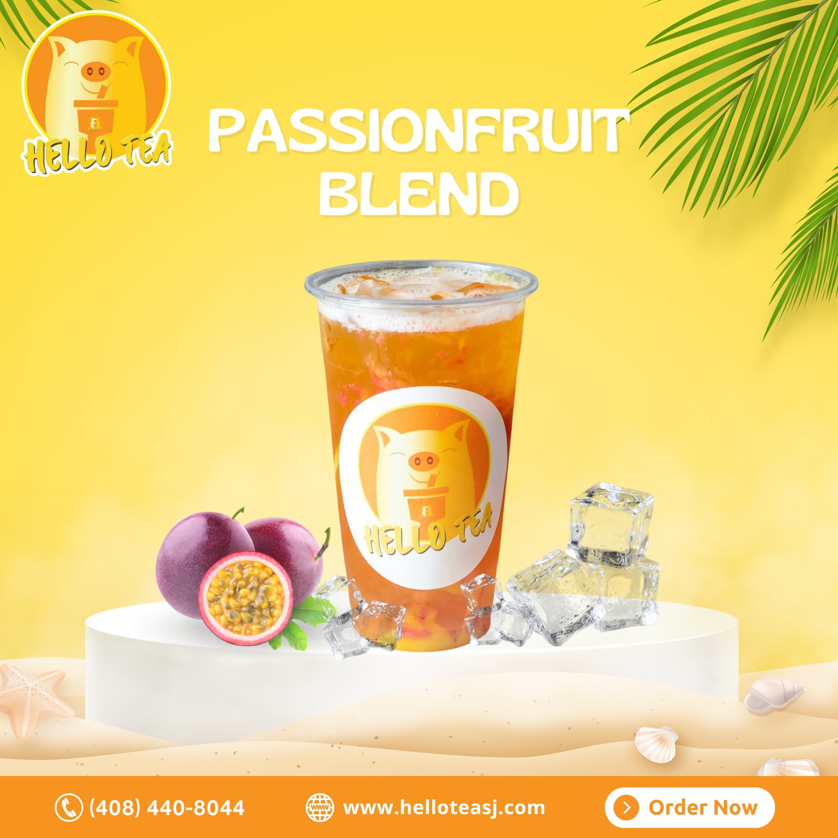 💭 Struggling to find a refreshing drink to beat the heat? 🔥
Ordinary beverages not cutting it? You need a pick-me-up that not only refreshes but also delights your taste buds with a burst of flavor. 🍋🍓🥰
👉 Try Hello Tea's Passionfruit Blend – our best-seller designed for you! 🍹This exquisite infusion of passion fruit juice with mango and strawberry puree is a tropical escape in a cup. 🍃
Swing by Hello Tea and discover your favorite drink. 🌟 Taste the passion, feel the refreshment. 😋 Grab your Passionfruit Blend today! 🍹🌿
Hello Tea – Where Every Sip is a Hello to Happiness! 🌈🍹🍽️
👉 Order Online: https://www.helloteasj.com/
☎️ Contact: (408) 440-8044
📍 Visit us at 1051 E Capitol Expy San Jose, CA 95121
🕒 Opening Hours: 11:00 am - 11:00 pm Every Day
#HelloTea #HelloTeaSJ #BubbleTea #MilkTea #BestBubbleTeaSanJose #SanJoseDrinks #HelloTeaExperience #SipAndUnwind #BobaBlissSJ #RefreshingTea #SipAndSnack #HelloTeaEats #TeaCheers #FlavorfulBoba #TeaTime #MilkTeaAndChill #BubbleTeaTime #TeaLoversParadise #TeaAdventure #HelloTeaDelights #MilkTeaCravings #WhereEverySipIsAHelloToHappiness #PassionfruitBlend