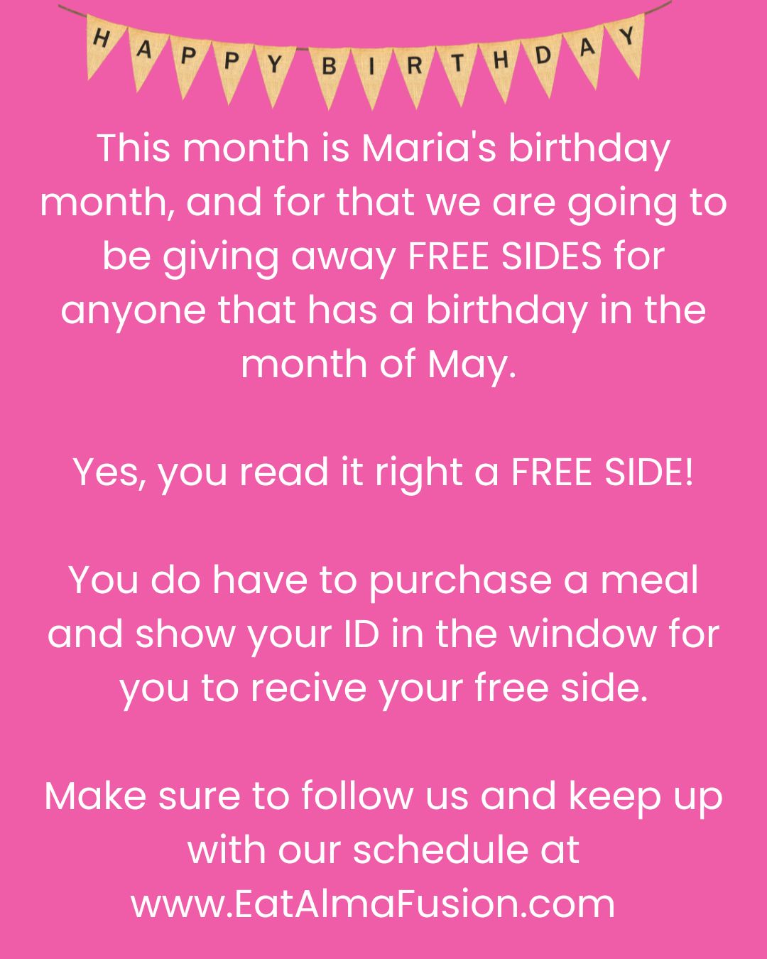 This month of May we decided to do something different! ☺