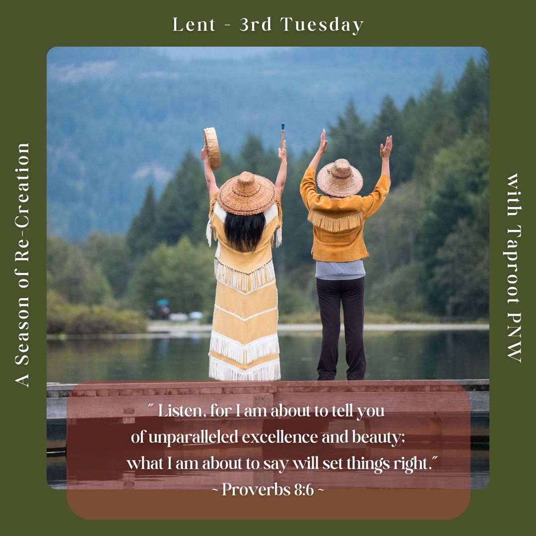 Are we listening to the earth, the sky, the forest, the seas, and all the beings who live therein? Much wisdom comes from this kind of listening!
#Lent2025 #Proverbs #wisdom #creationcare #justice #deeproots #listen