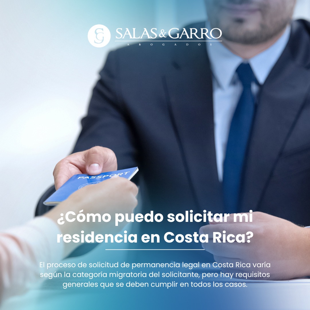 Si tiene alguna duda sobre el proceso de solicitud de residencia en Costa Rica, puede contar con el equipo de Salas & Garro Abogados. Estamos dedicados a ayudarle para alcanzar sus objetivos de residencia de manera legal y segura.