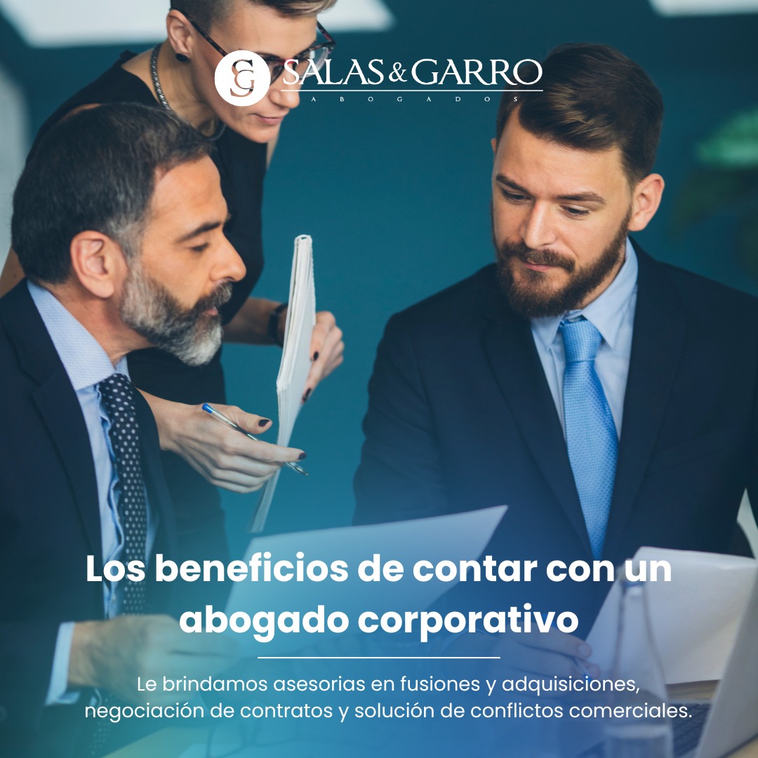 Nuestros abogados especializados en derecho corporativo pueden ayudarte a navegar por el mundo legal y a tomar decisiones informadas que beneficien a su empresa y protejan sus intereses en caso de litigios o disputas comerciales.
Si necesitas asesoramiento legal y representación en cuestiones comerciales, no dudes en contactarnos en Salas y Garro Abogados. ¡Estamos aquí para ayudarte!