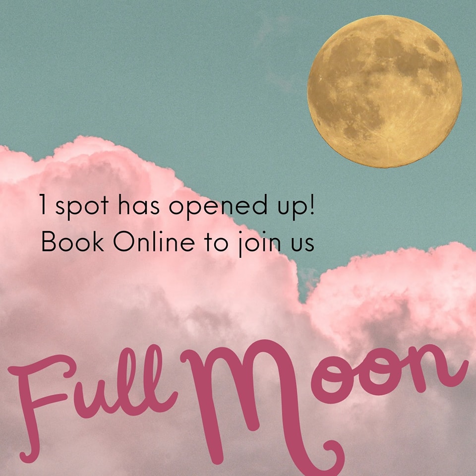 ****Filled Thank you ****1 spot has opened up for full moon gong tonight! This is an auspicious moon being the 6th of 7 eclipse moons in the Taurus/Scorpio axis.