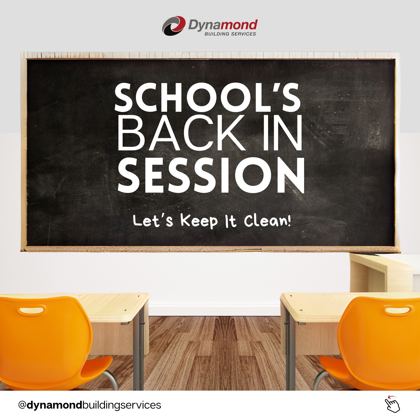 As kids return to school, Dynamond Building Services is ready to keep classrooms clean, safe, and healthy for students and teachers.
Call us today and stay tuned for specials and updates about our company.