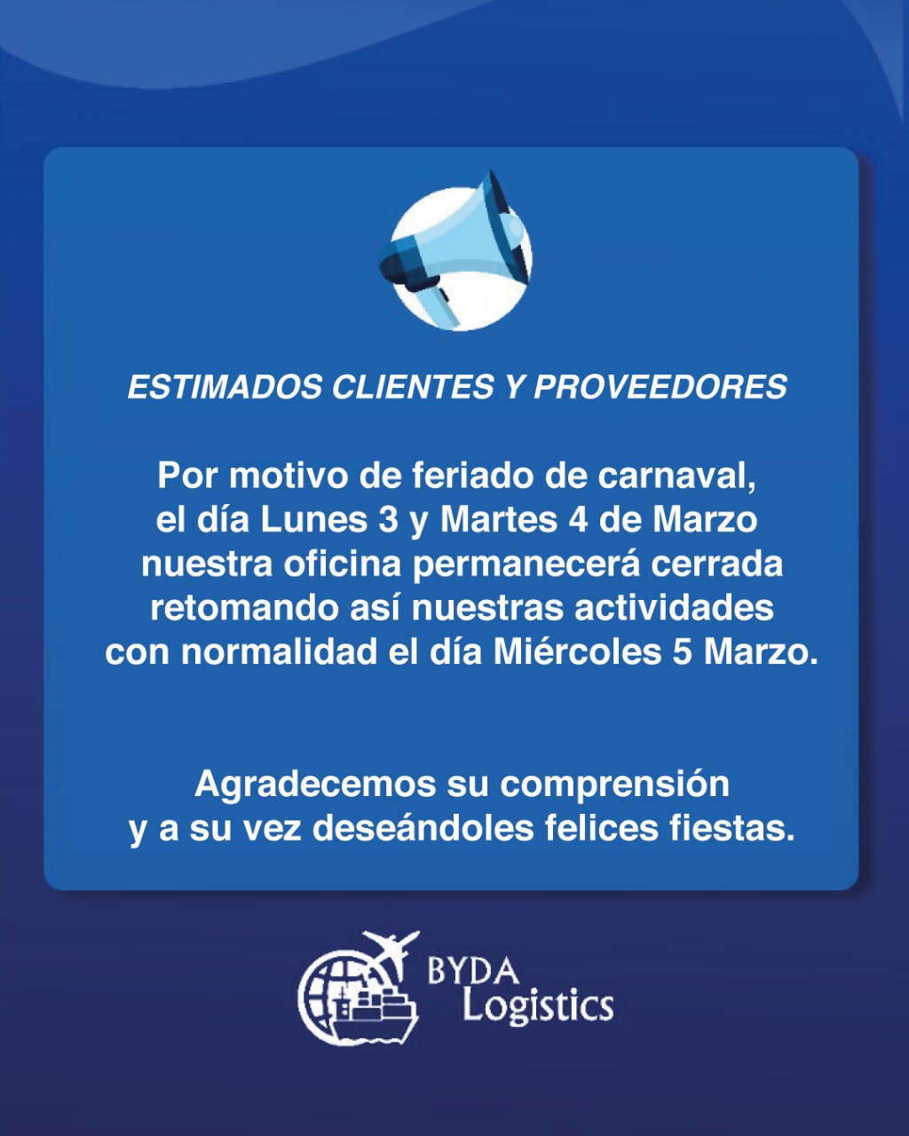 Comunicado importante para nuestros clientes y proveedores 🚨