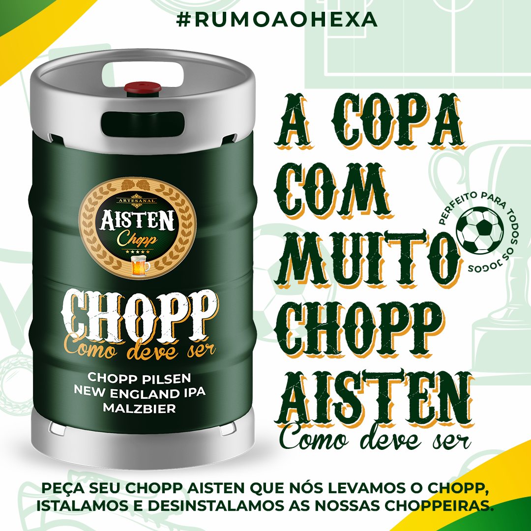Essa é pra curtir a Copa como deve ser! Você pede o nosso Chopp Aisten para seu evento, que nós levamos as nossas choperias, instalamos e desinstalamos pra você!
Peça o seu Chopp Aisten agora mesmo!
📱 Peça pelo Whatsapp (11) 99561-4527
📞 Peça pelo telefone (11) 4456-9899
Acesse o nosso site e conheça maiAcesse o nosso site e conheça mai#sps!
aistenchopp.com.br
Aisten. O chopp como deve ser!
#chopp #pilsen #pilsner #choppaisten #choppdodia #brejadodia #choppartesanal #cervejaartesanal #cervejas #bebamelhor #cervejasespeciais #lupulo #malte #lupulando #saopaulo #sp