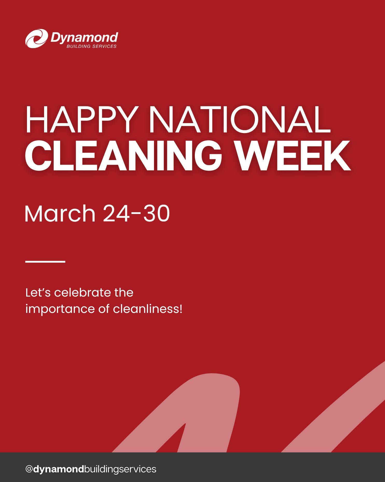 Let’s celebrate the importance of cleanliness! A clean workplace leads to healthier employees and a better work environment. Book your cleaning service today!