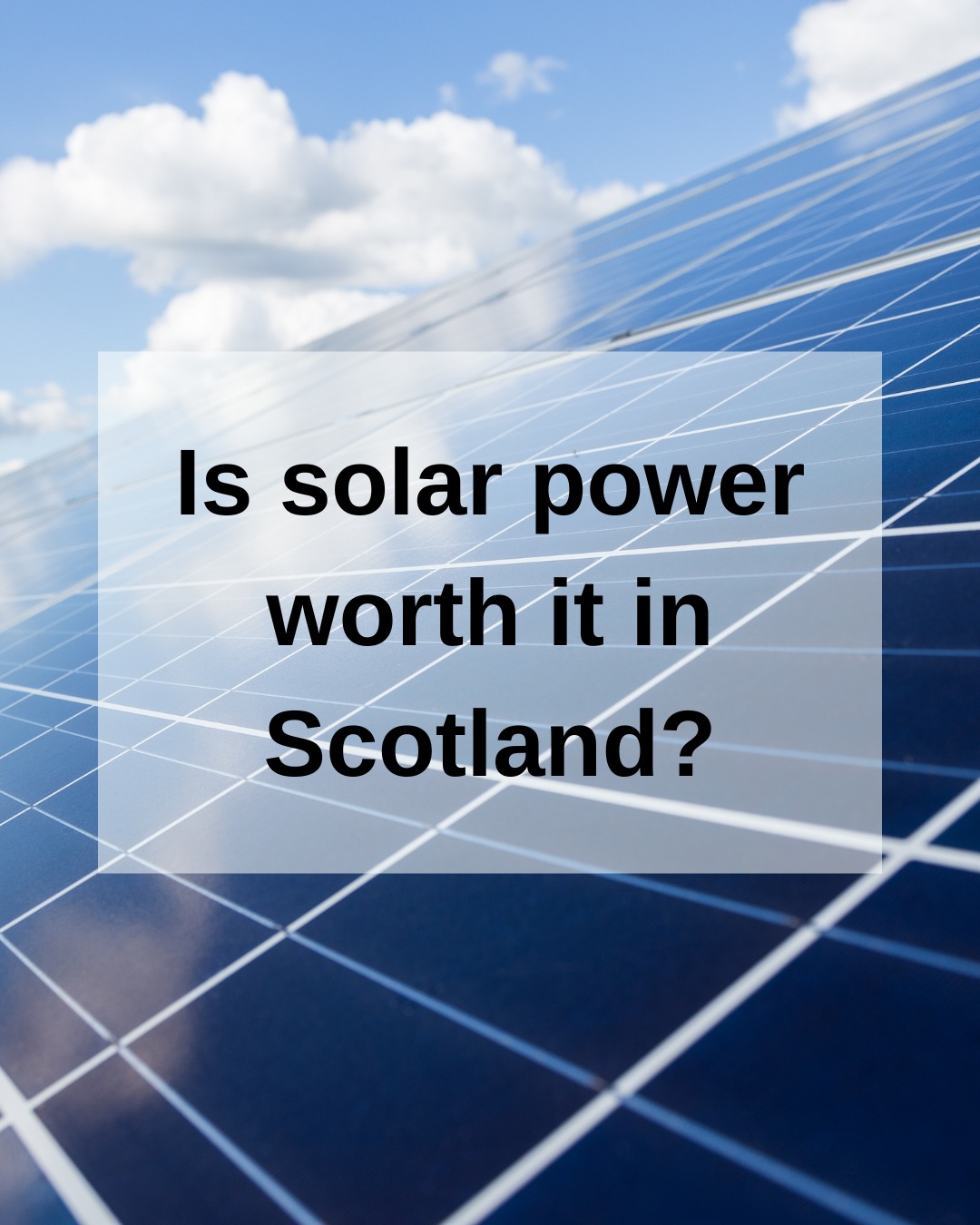 We thought we'd take this opportunity to answer some FAQ's since the Tamfourhill Community Hub post.
So first up “Is solar power worth it in Scotland?”
☁️ Yes! Even in cloudy conditions, PV panels generate energy. It might be less than in sunnier climates, but it’s still more than enough to see big savings and lower carbon emissions.
.
.
.
.
#EnergyEfficiency #CommunityEnergy #RenewableSolutions #SustainableFuture #ModernDevelopments