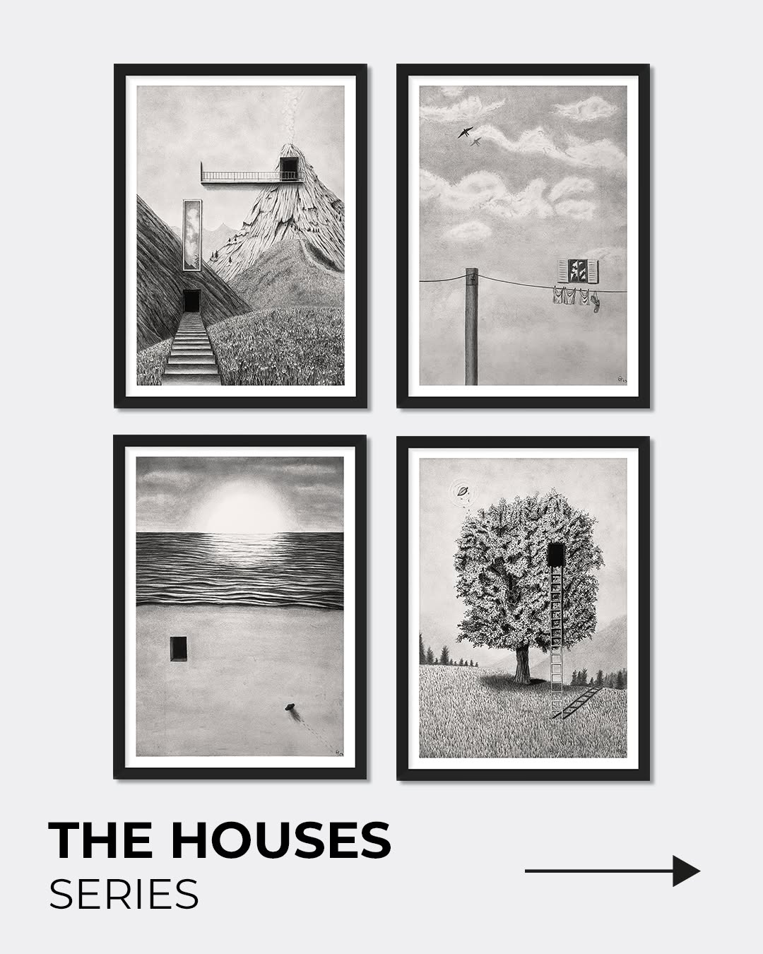 What does "feeling at home" mean to you? For me, it's an emotion that goes beyond walls, it's that unique feeling of being embraced by your own world and being able to immerse yourself in it.✨ This series of 4 charcoal drawings was born from this feeling I experienced returning home after a few days away. But "home" can also be the memory of the city where I lived 🏙️, a walk on the beach in summer 🏖️, or the treehouse I dreamed of as a child 🌳.
Which place truly makes you feel "at home"? Share your idea! 👇
Cosa significa per te "sentirsi a casa"? Per me è un'emozione che va oltre le mura, è quella sensazione unica di essere abbracciati dal proprio mondo e potervisi immergere.✨ Questa serie di 4 disegni a carboncino nasce proprio da questa sensazione che ho provato rientrando a casa dopo qualche giorno di assenza. Ma "casa" può essere anche il ricordo della città in cui ho vissuto 🏙️, una passeggiata in spiaggia d'estate 🏖️, o la casa sull'albero sognata da bambino🌳 .
Quale luogo ti fa sentire veramente "a casa"? Condividilo! 👇
#charcoaldrawing #drawing🎨 #dreamhouse #surrealism #mountainhouse #cityhouse #seasidehouse #treehouse