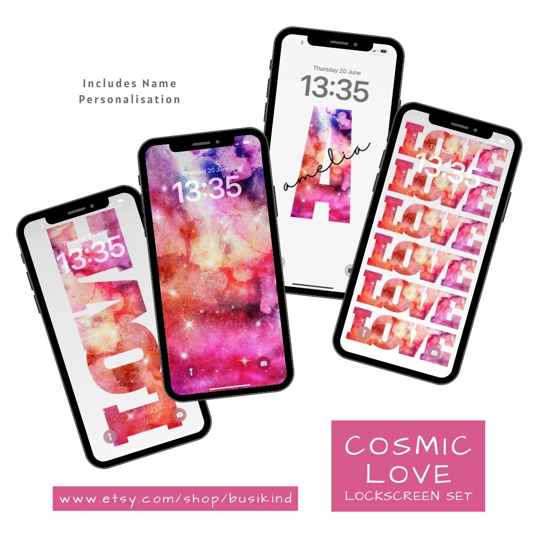 Cosmic Love From Our 'Feel The Love' Lock Screen Range Has All The Feels And Includes Name Personalisation; Available For Various #Samsung Galaxy, #iPhone Models Or Use In Your Instagram Stories.
Check Out The Cosmic Love Lock Screen Set:
https://www.etsy.com/uk/listing/1736463268
Follow BusiKind For More:
@busikind
#watercolourlockscreens #watercolour #digitalart #selfcare #selflove #positiveaffirmations #ethereal #digitalwallpaper #digitalwallpapers #personalisedgifts #customisedgifts #personalisedgiftsets #iphonelockscreens #iphonewallpapers #phonewallpapers #samsunggalaxywallpapers #samsunggalaxylockscreens #SamsungGalaxyS24 #instagramstoryideas #iphonex #iphonexs #iphone11 #iphones12 #iphone13 #iPhones14 #iphone15series #etsy #lovequotes