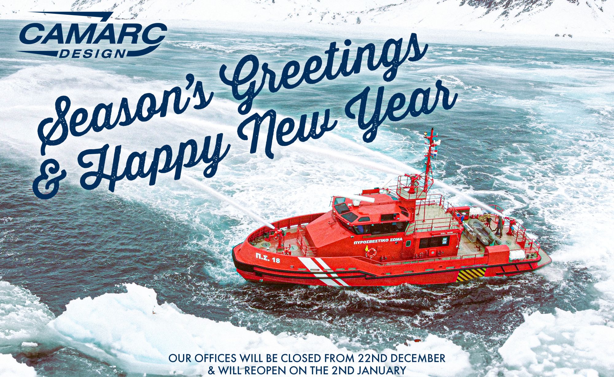 The Camarc team would like to wish everyone Season's Greetings & a Happy New Year!
Our offices will be closed from 22nd December, we will be back on the 2nd January.