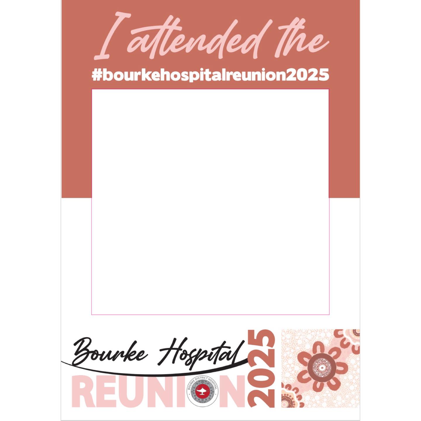 - HOSPITAL REUNION -
The Bourke Hospital are having a reunion this Easter weekend and nothing adds a bit of fun and encourages people to mark the special event with a few photos together than a selfie frame!!
I can’t wait to see photos of guests using this one I designed!!
#lauragillarddesign #designer #bourke #backobourke #backobourkeeasterfestival #hospitalreunion #selfieframe #eventphotos