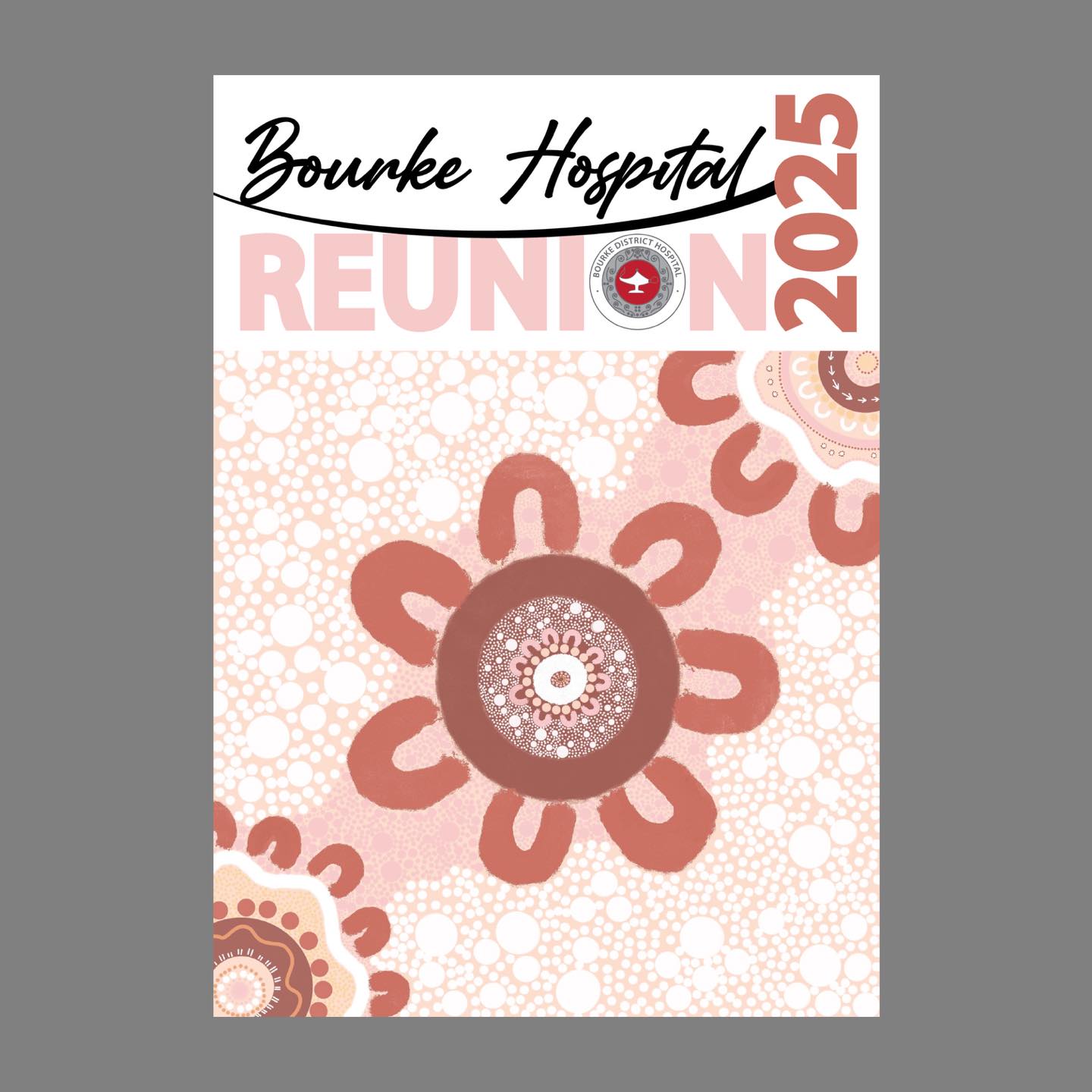 - HOSPITAL REUNION -
The Bourke Hospital are having a reunion this Easter weekend and it’s been a pleasure to assist the committee in turning a piece of local aboriginal art and an illustration of an old hospital badge into a logo, poster, programs, polo shirt, bucket hat, memorabilia and more for their special weekend!!
#lauragillarddesign #designer #bourke #backobourke #backobourkeeasterfestival #hospitalreunion #merchandise #poster #posterdesign #program #programdesign #customhats #customclothing