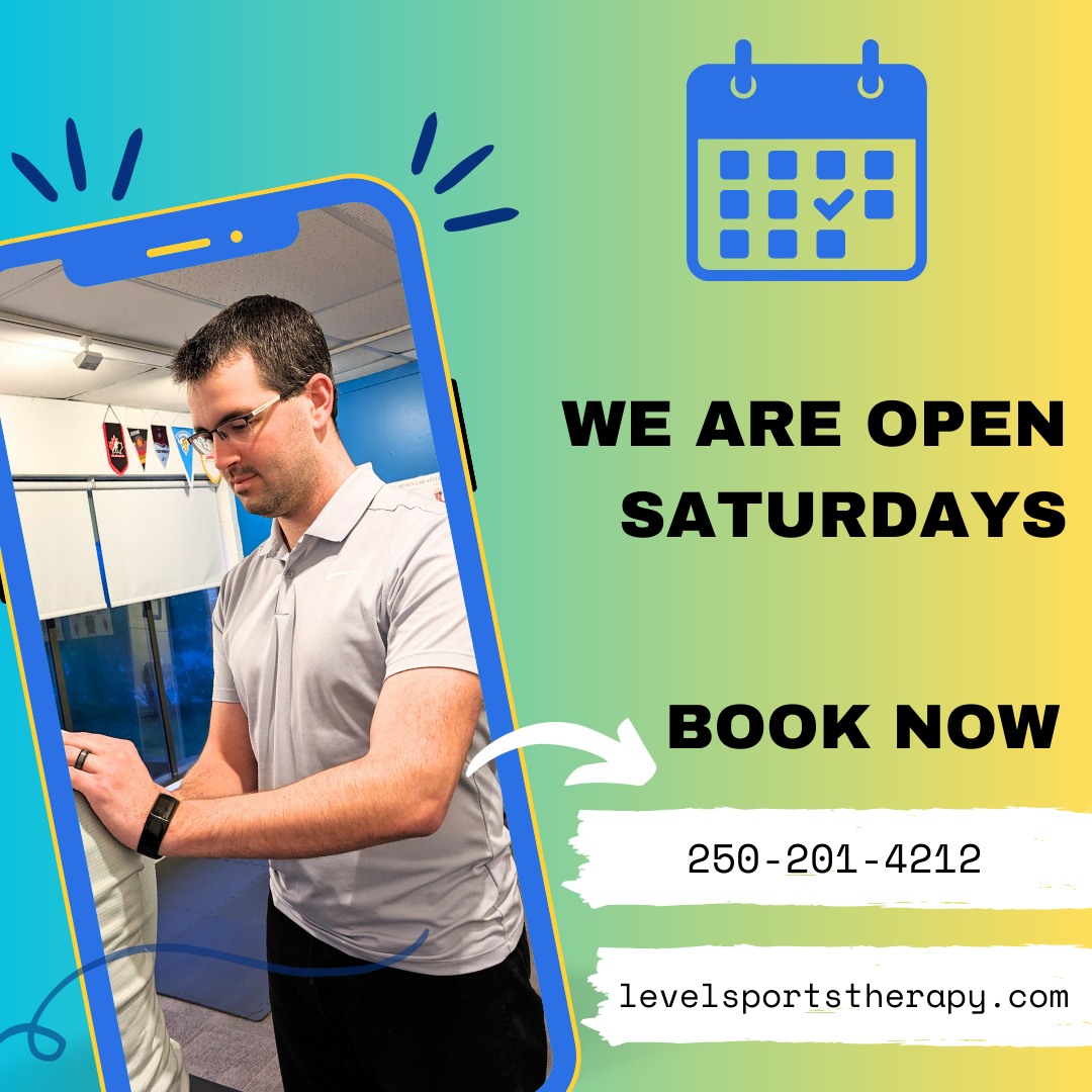 Matt is available on Saturday for Athletic Therapy or custom bracing appointments! Book online at levelsportstherapy.com or call (250) 201-4212 for more info/to schedule your spot!