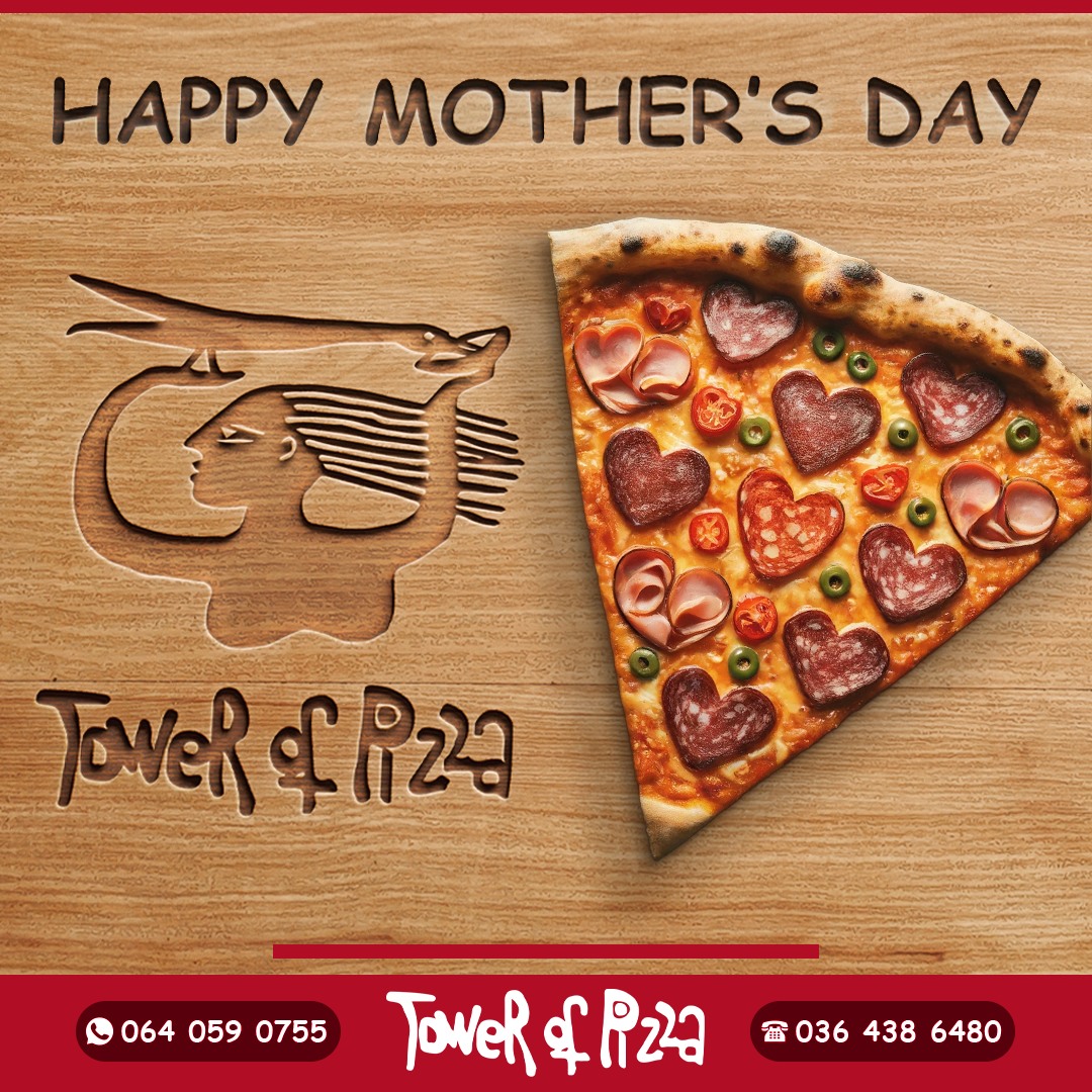 🌷🍕 Cheers to the incredible women who make it all happen! This Mother’s Day, bring Mom to Tower of Pizza for a feast as delightful as she is. We're treating every mom to a complimentary sherry or liqueur, the perfect toast to her love and dedication.
Celebrate with delicious pizzas, cosy ambience, and a sip of something special—because today, we honour mothers, the true heartbeats of our families!🌸💕
#MothersDay #TowerofPizza #CelebrateMom #Pizza #Dessert #Drakensberg #Holiday #Resturant #MothersdaySpecial #Special