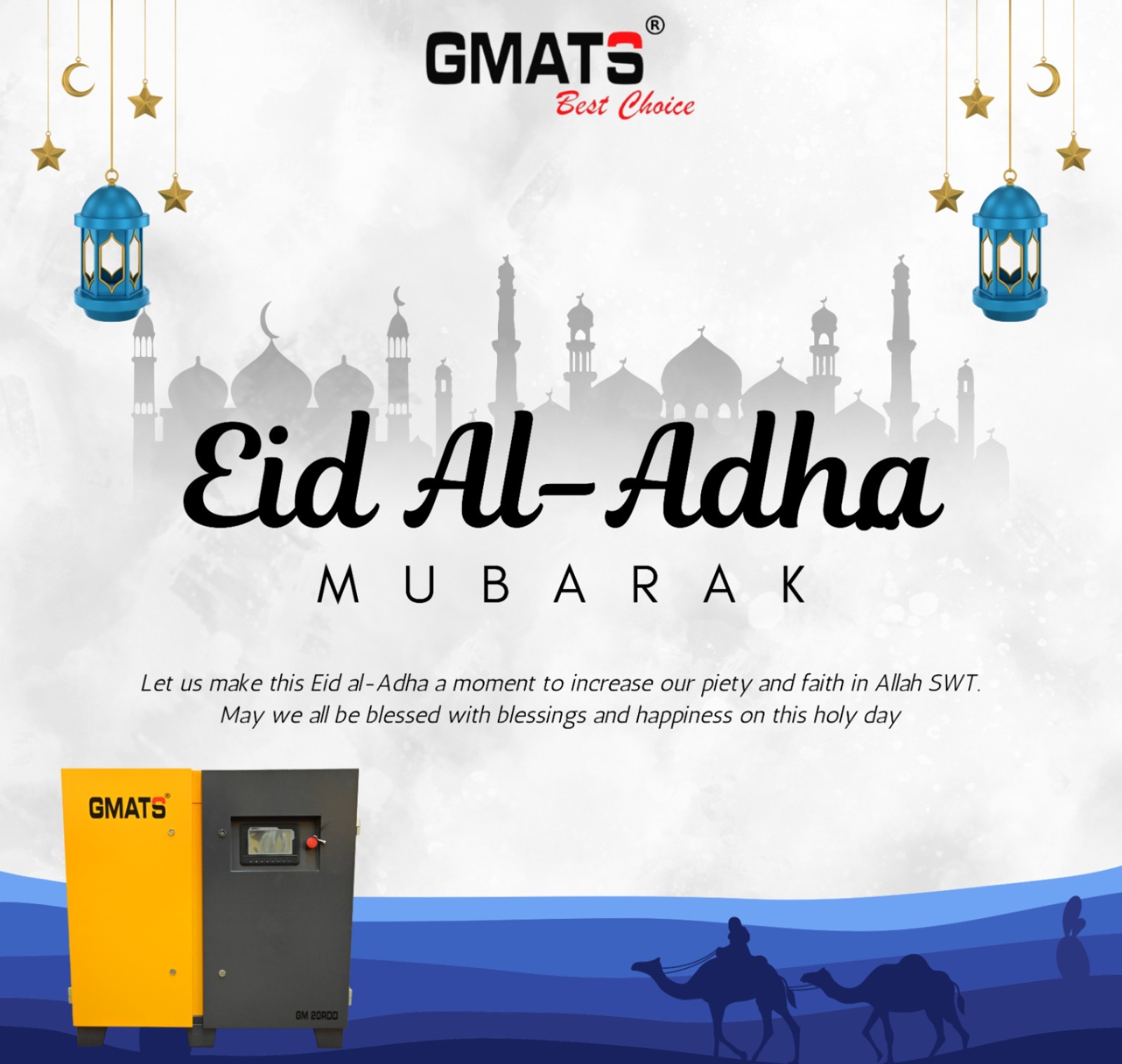 Hereβs a festive Eid Mubarak post for GMATS:
πβ¨ Eid Mubarak from GMATS! β¨π
May this blessed occasion bring joy, peace, and prosperity to you and your loved ones. May your prayers be answered, and your hearts be filled with gratitude.
π Wishing you happiness, success, and endless blessings this Eid! π
#EidMubarak #GMATS #Blessings #Joy #Peace