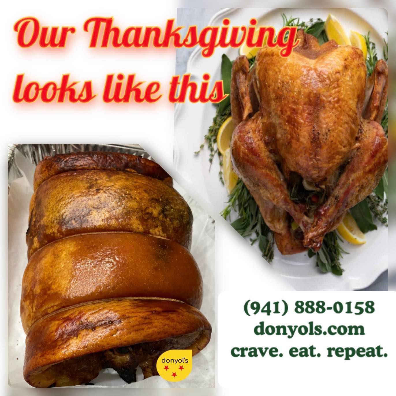 Grateful and always thankful to our clients who are part of the Donyolโs family. Team Donyolโs wish yโall a Happy Thanksgiving! #supportsmallbusiness #shoplocal #filipinofoodmovement