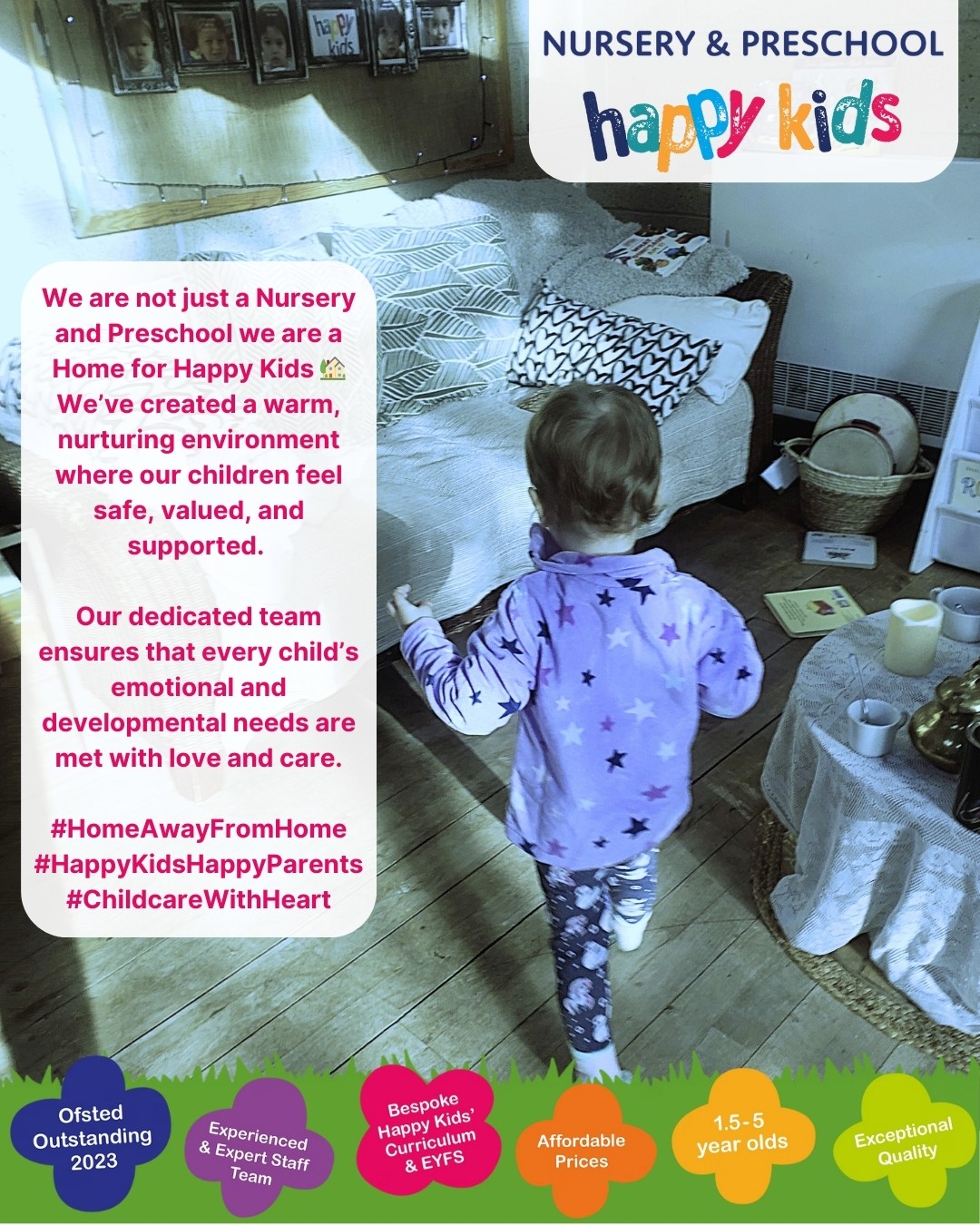 3. We are not just a Nursery and Preschool we are a Home for Happy Kids 🏡
We’ve created a warm, nurturing environment where our children feel safe, valued, and supported. Our dedicated team ensures that every child’s emotional and developmental needs are met with love and care.
#HomeAwayFromHome #HappyKidsHappyParents #ChildcareWithHeart #happykids #altrincham #earlyyears #nursery #preschool #home #agreatplacetobe