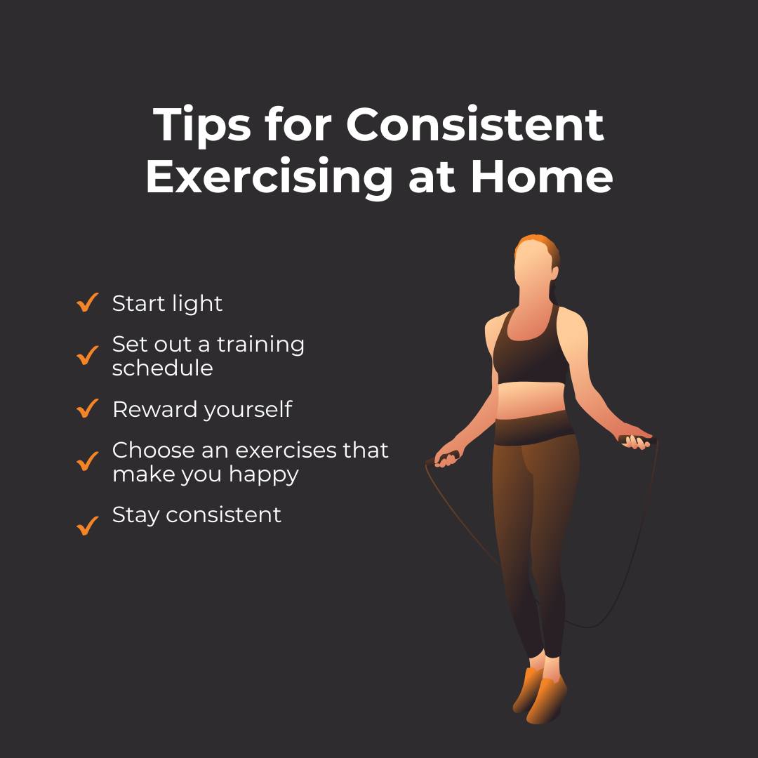 Working out at home doesn’t have to feel overwhelming. Start light, create a routine you can stick to, and most importantly—enjoy the process! Reward yourself for small wins, and remember, consistency is where the magic happens. What’s your favorite home workout? Let’s keep moving and make progress together!