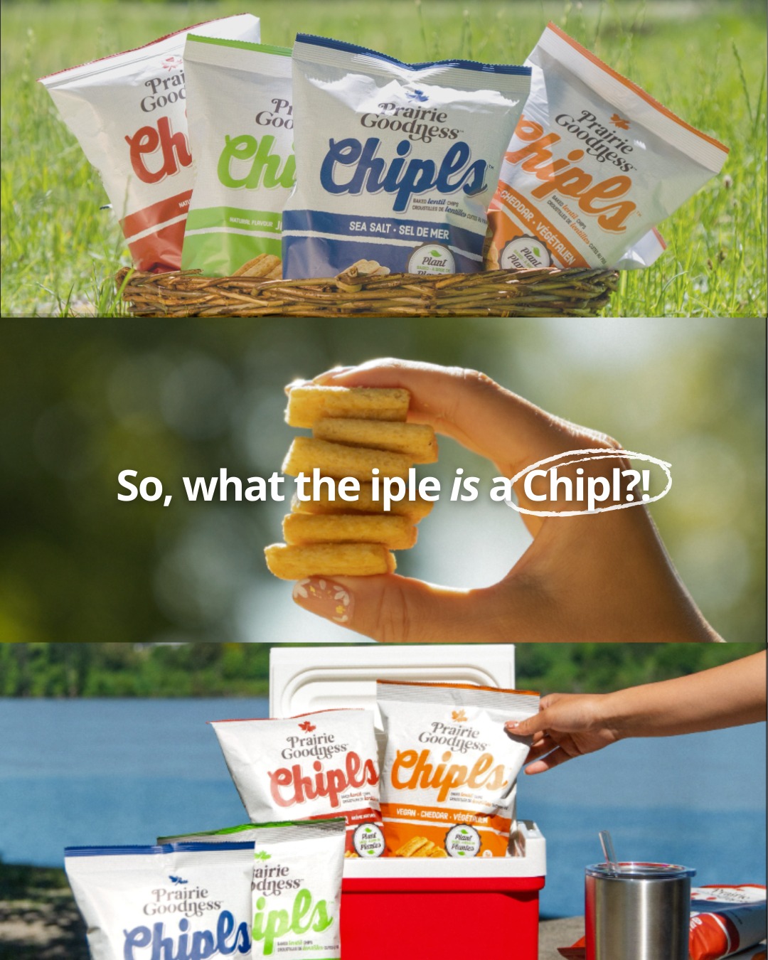 The world could use more of Canada’s goodness 🌾
We couldn’t find a truly delicious, plant-based Canadian chip, so we made one ourselves.
Chipls are crispy, gluten-free, grain-free, and packed with protein & fiber from lentils, chickpeas, and peas grown by Canadian farmers 🇨🇦
Try some today, and if you love ‘em, share the love 🙌
#PrairieGoodness #CanadianMade #PlantBasedSnacks #HighInFiber #GlutenFreeSnacks #SupportLocalFarmers #snackwithlove❤️