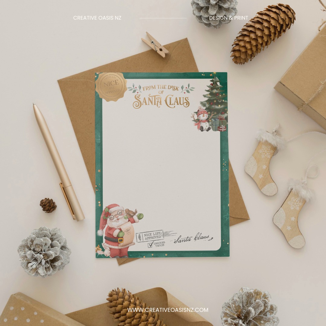 🎅 CHRISTMAS EVE DIY KIT
Have you seen our Christmas Eve Kit? Our DIY Printables are great for those who love to make things themselves with their own personalised touch but want a bit of a helping hand. We have our printable kit available in two colourways - red and green. You get to write up your own Santa Letter, make a personalised chocolate and so much more!
Here are the important dates to note for Christmas time...
CHRISTMAS EVE ITEMS, GIFT BOXES, CANDLES & PRINTS - CLOSED
LOCAL PICKUPS - 16.12.24
DIGITAL FILES - 20.12.24
www.creativeoasisnz.com