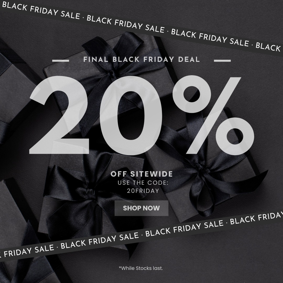 ⚫ BLACK FRIDAY FINAL DEAL ⚫
Save a MASSIVE 20% off sitewide with our final Black Friday Deal. Our website features an amazing range of products that are great for gifting! Jewellery for her, Personalised Print for him or a cute Christmas Cuddle Toy for your little one. Not to mention our gorgeous Christmas Fragrances Collection AND giftboxes.
Use the code:
20FRIDAY
🔗 www.creativeoasisnz.com
⚫ Offer ends 01.12.24
⚫ Buy now, pay later with Afterpay