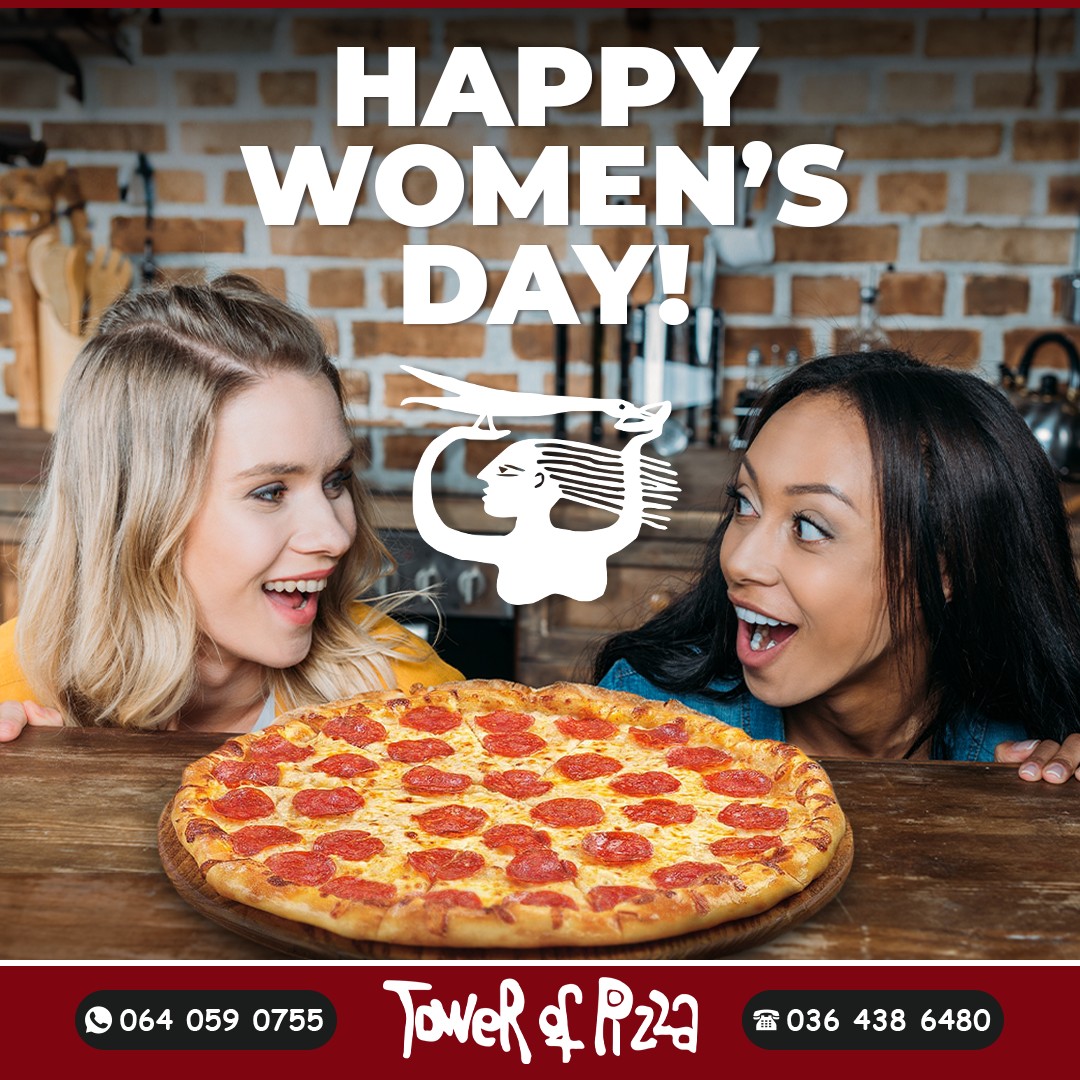 💐This Women's Day, let’s toast to the phenomenal women who fill our lives with joy and strength—much like the perfect slice of pizza brings delight to our taste buds!🍕
Celebrate with us at Tower of Pizza and treat the special women in your life to their favourite flavours. Let's share love, laughter, and slices of happiness this Women's Day! 🌟
#WomensDay #PerfectSlice #TowerOfPizza #PizzaLovers #WomenPower