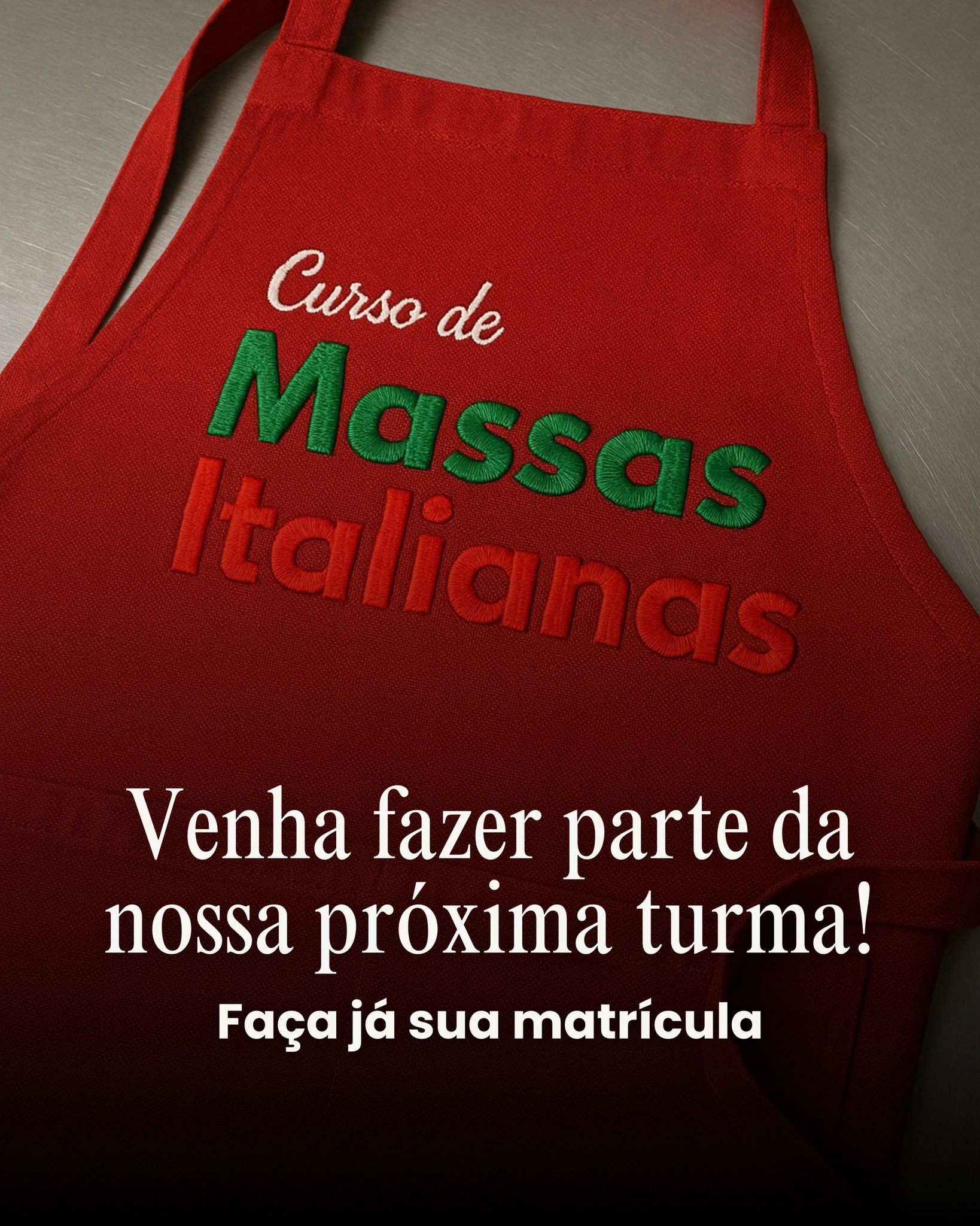 Se você sonha em fazer massas artesanais como um verdadeiro chef, essa é a sua chance! 👨🍳🇮🇹
As vagas para a nova turma do Curso de Massas Italianas já estão abertas!
⠀
✅ Aprenda do zero até o avançado
✅ Receitas tradicionais e autênticas
✅ Aulas 100práticas e certificadas
⠀
📲 Garanta sua vaga agora mesmo!
Link na bio ou entre em contato pelo WhatsApp 💬