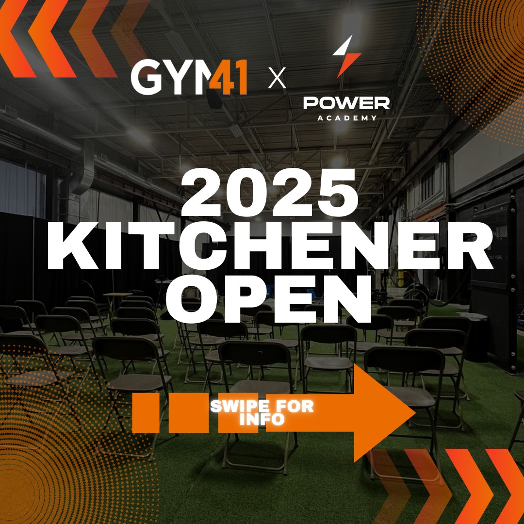 Mark your calendars for the 2025 Kitchener Open on May 31!
Come check out the competitive side of Olympic Weightlifting hosted by our home team Power Academy! Stay tuned for more details ⬆️⬆️⬆️
#Gym41 #Kitchener #Waterloo #Cambridge #gym #fitness #gymmotivation #olympicweightlifting