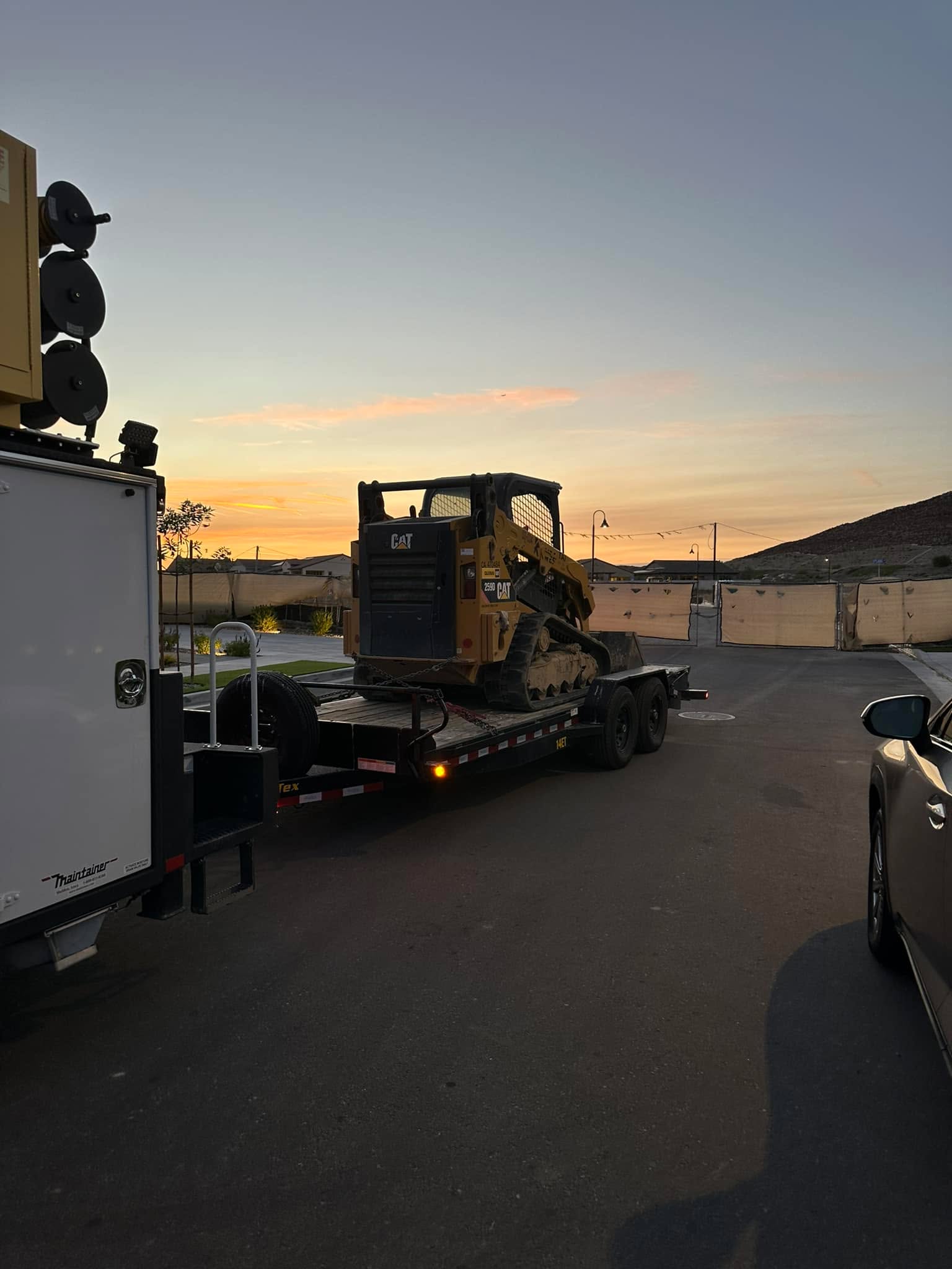 When your customer has a piece of equipment that’s down on the job site, you go to the site and pick it up so you can get it back up and going. Gonna be a long weekend of machining new bosses, installing new bushings and pins and getting it back to work by Monday!