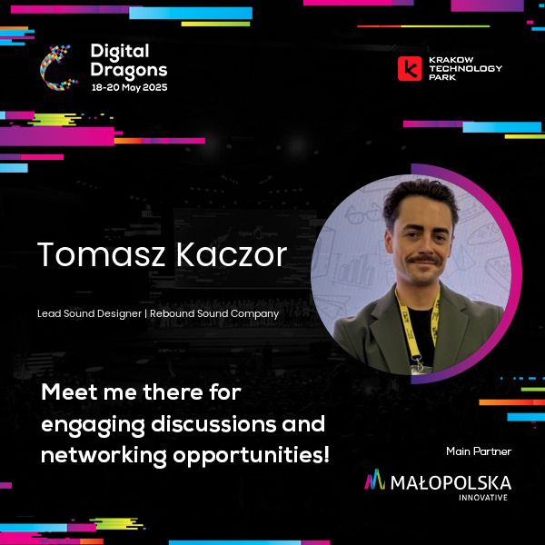 Welcome to Krakow and Digital Dragons!
We work closely with both indie and AAA dev studios, offering full voice casting and recording services out of Los Angeles, along with sound design and music production.
With Tomasz and our team, based in Kraków, we’re able to run the entire audio pipeline directly from Poland, delivering high quality, flexibility, and seamless collaboration.
Let us know if you’ll be around. We’d love to connect!
#gameaudio #gamesound #voicecasting #gamedev