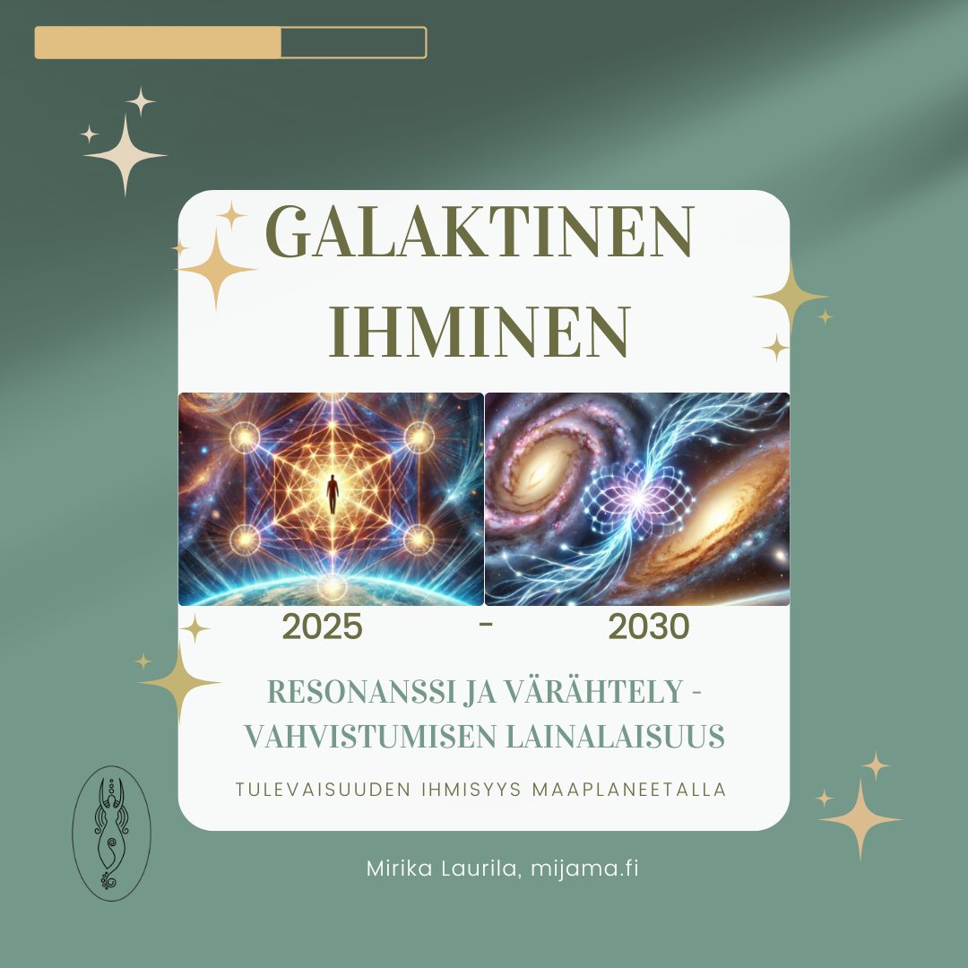 🌎 Mitä pidemmälle 2020-luvulla mennään, sitä nopeammin energia vahvistaa kaiken. Tämä on aikakausi, jossa jokainen pääsee NOPEASTI "niittämään mitä on kylvänyt", todellistat pika-karmaksi nimitettyjä kokemuksia. 🌎
Positiivinen tulee selkeämmin positiiviseksi, negatiivinen selkeämmin negatiiviseksi.
Käytännössä, mitä enemmän keskityt pelkoon, sitä pelottavammalta todellisuus alkaa tuntua. Ja mitä enemmän keskityt luottamukseen ja intohimojensa sekä todellisten kiinnostuksiensa seuraamiseen ja vahvistamiseen elämässäsi, sitä ihmeellisemmäksi elämäsi käy.
😎Aikajana 2025–2030 😎
Meillä jokaisella on vapaa tahto ja rinnakkaistodellisuudet, joita käydä explooraamassa omassa todellisuuskokemuksessamme, täysin omasta halustamme käsin. Elämme kuitenkin etenkin vuosien 2025-2027 aikana erittäin merkittävää murrosvaihetta.
🪐Siirtymää uuteen kollektiiviseen vaiheeseen
👽Teknologian ja tietoisuuden yhdentymisen alku
🌎Vahvistunutta tarvetta valita - mitä todellisuutta haluamme elää?
Tämä kaikki toimii portaalina, jossa jokaisella on erityisen voimakas mahdollisuus kvanttihypätä linjaan itsensä kanssa, joko korkeataajuisempaan, luovempaan ja itselle harmonisempaan todellisuuteen tai syventyä pelon ja kontrollin kokemuksiin.
Tämä on intensiivinen käännepiste, jossa valintasi, uskomuksesi ja energiasi konkretisoituvat ulkoisiksi tapahtumiksi.
Seuraamalla intohimoasi ilman odotuksia ja luottamalla synkronisuuteen, virityt korkeampaan aikajanaan. Pelko ja vastarinta luovat kokemuksen matalammasta aikajanasta. Aika ei ole lineaarinen, vaan valitset koko ajan todellisuuden, jota koet.
🌎 Olen koonnut laajan tietopaketin Galaktisesta ihmisyydestä sekä 30 galaktisesta sivilisaatiosta ja heidän rooleistaan ensikontaktissa. Galaktinen ihmisyys on nyt ajankohtaista: mijama.fi/galaktinen-ihminen (linkki biossa)
🪐Sukella myös syvemmälle galaktisen yhteyden mahdollisuuksiin ja universaalien kytköksien muistamiseen Tähteläisten online illoissa. Löydä oma yhteytesi tähtikansoihin!
Aviaanien ilta 10.5.25 klo.18.30: mijama.fi/service-page/aviaanien-online-ilta
Zeta Reticulien ilta 23.5.25 klo.18.30: mijama.fi/service-page/zeta-reculien-online-ilta
#tähteläiset